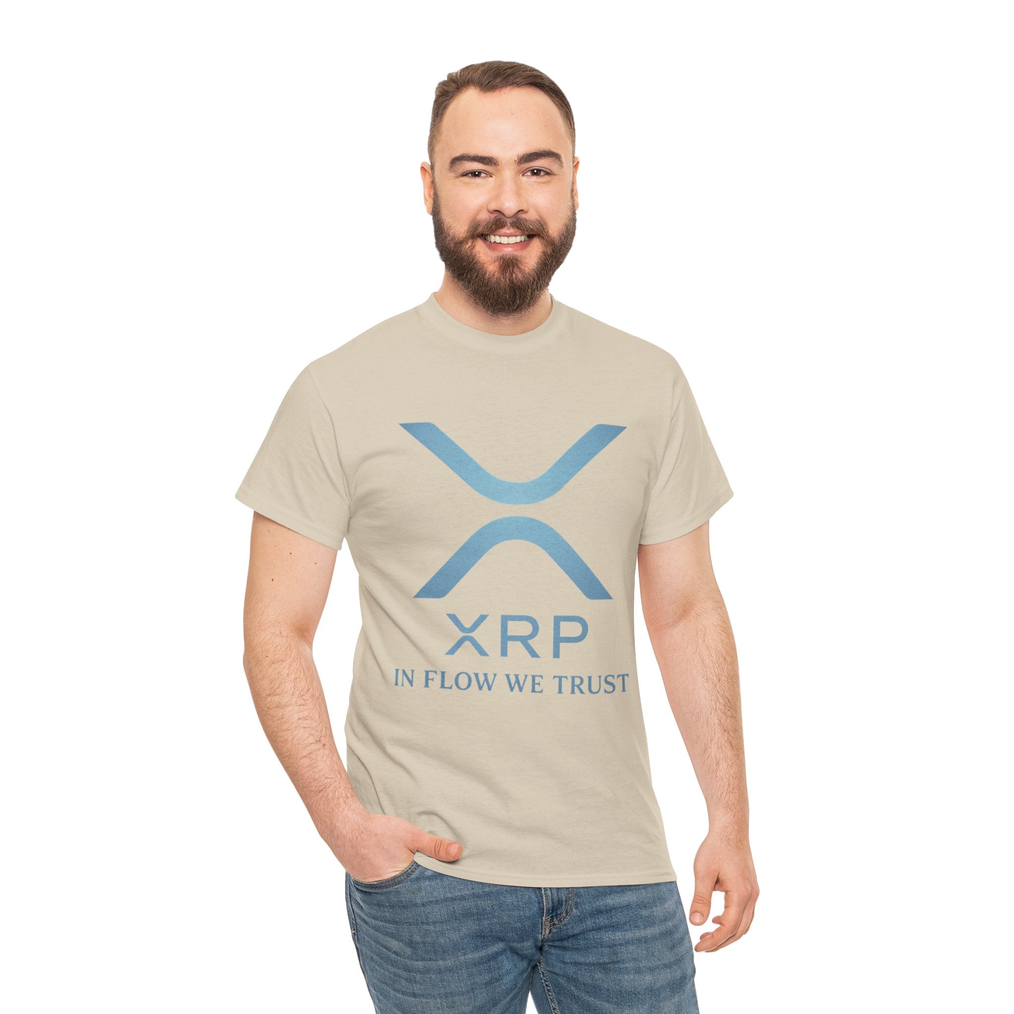 XRP Crypto Tee — "In Flow We Trust" Ripple Logo T-Shirt
