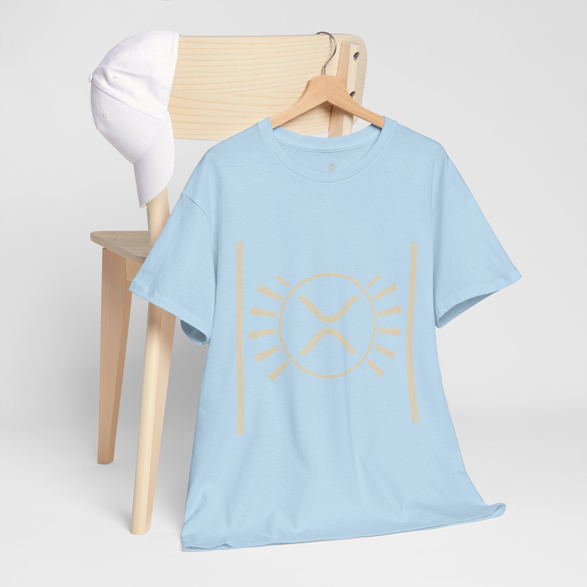 XRP Sun Logo T‑Shirt — Minimal Crypto Ripple Tee