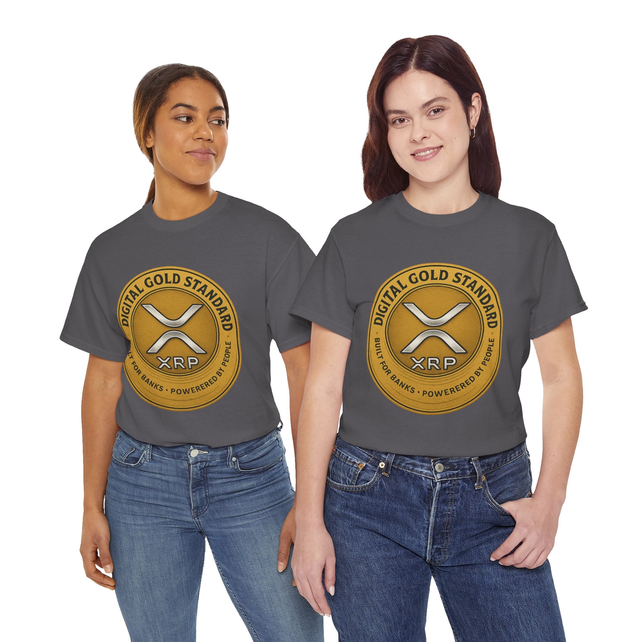 XRP Digital Gold Tee – Cryptocurrency Logo Shirt