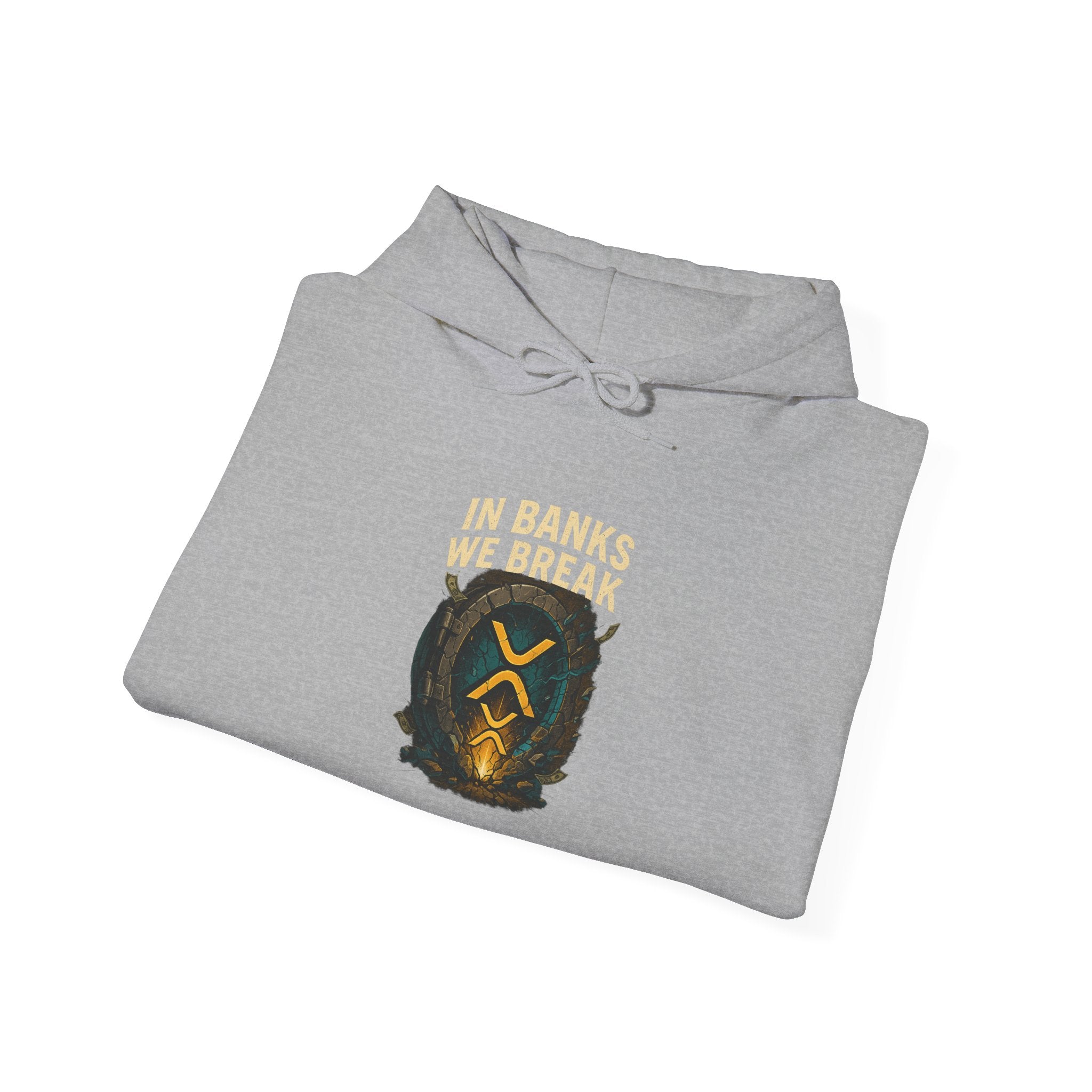 Hoodie — 'In Banks We Trust' Crest Pullover