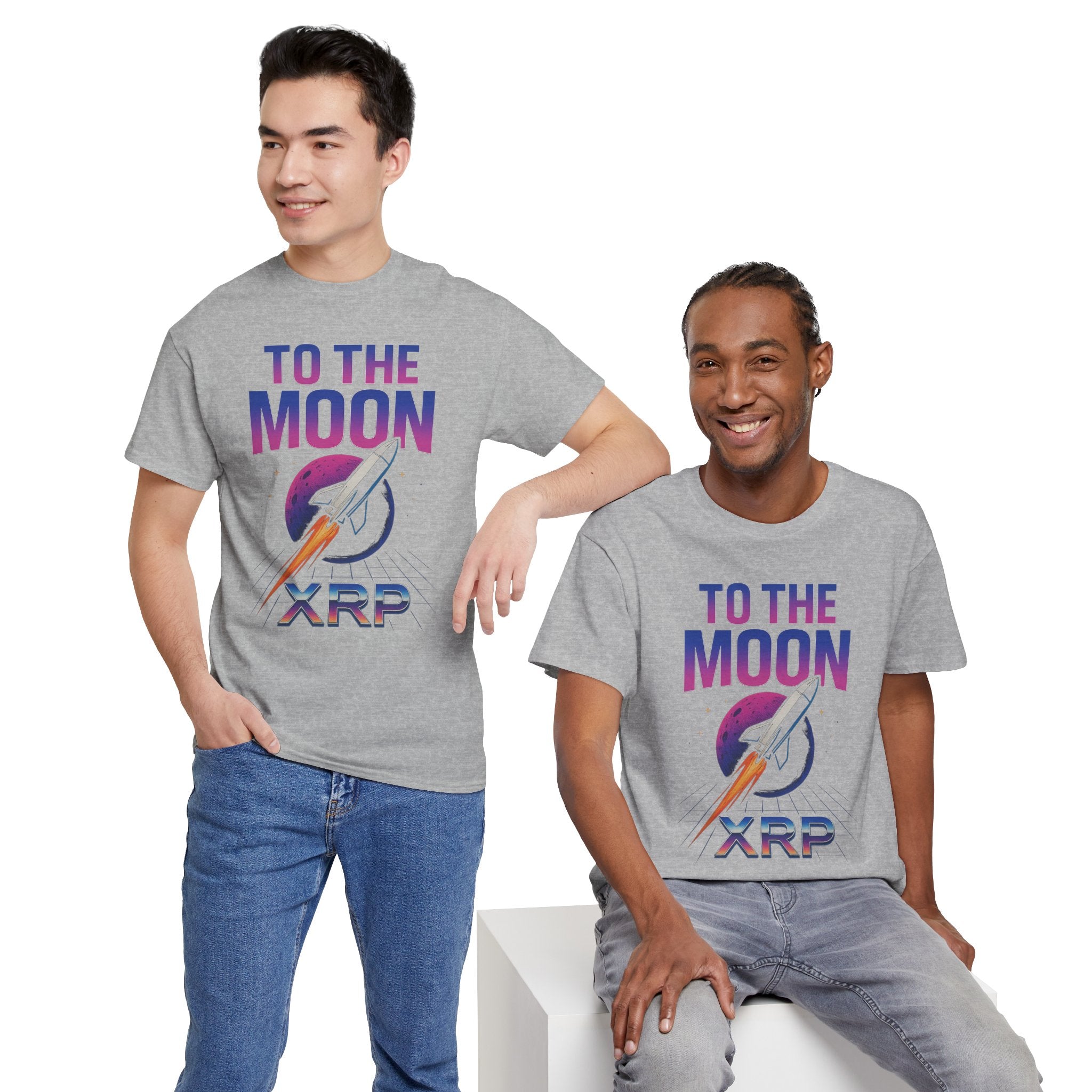 XRP 'To The Moon' T-Shirt — Crypto Investor Rocket Tee