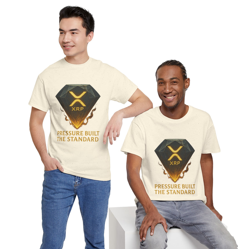 XRP Diamond Tee — "Pressure Built The Standard" Crypto Graphic T‑Shirt
