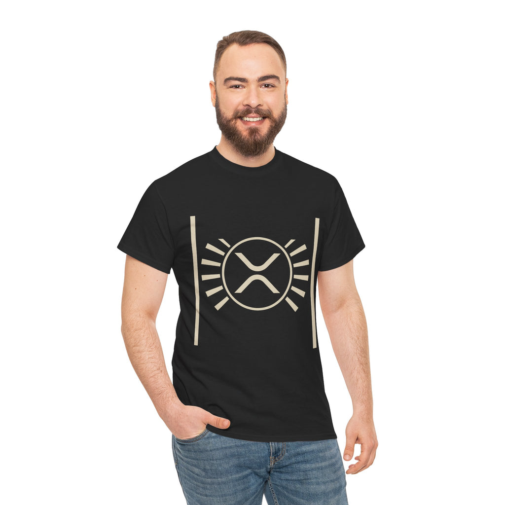 XRP Sun Logo T‑Shirt — Minimal Crypto Ripple Tee