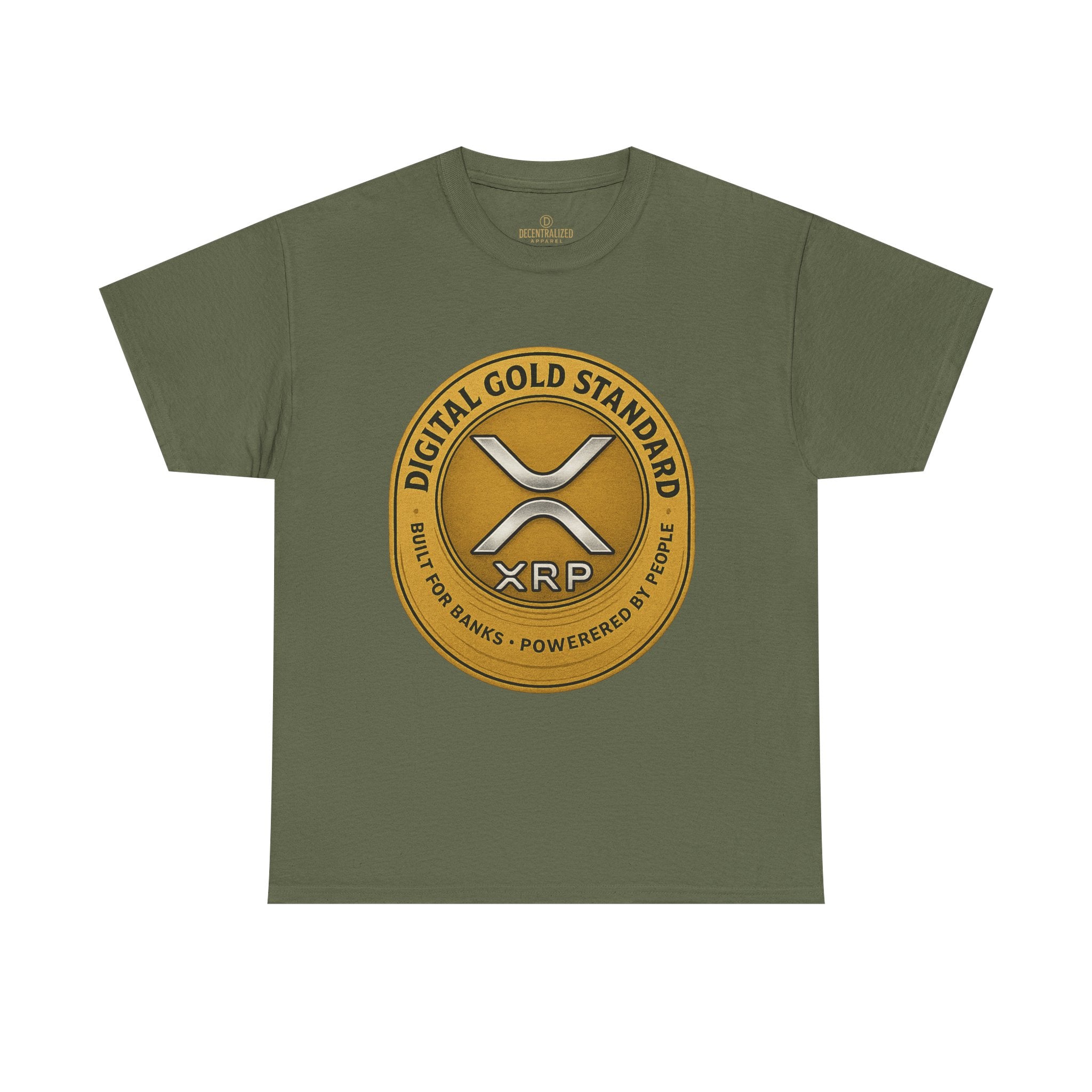 XRP Digital Gold Tee – Cryptocurrency Logo Shirt