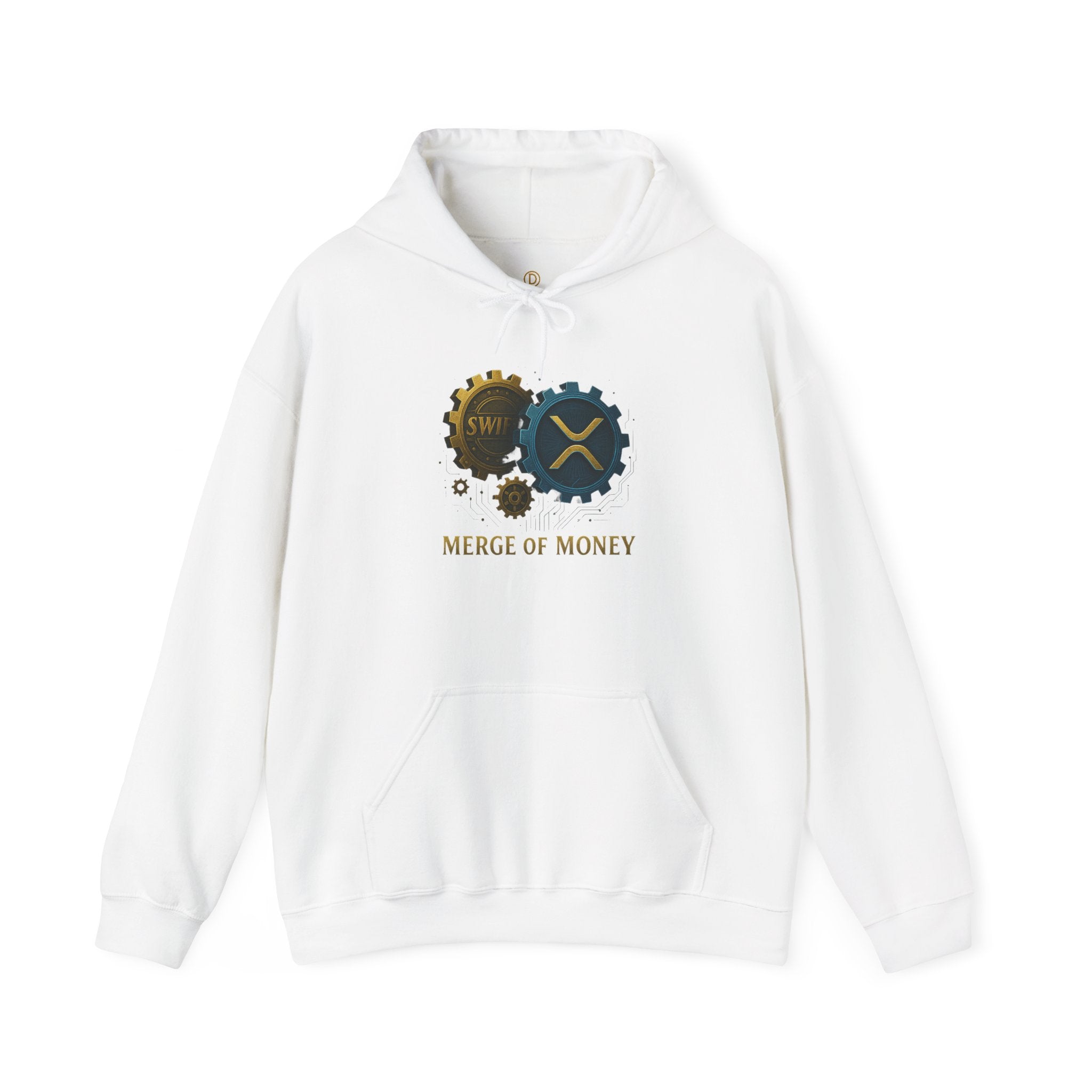 Merge of Money Hoodie — Financial Gears Graphic Pullover