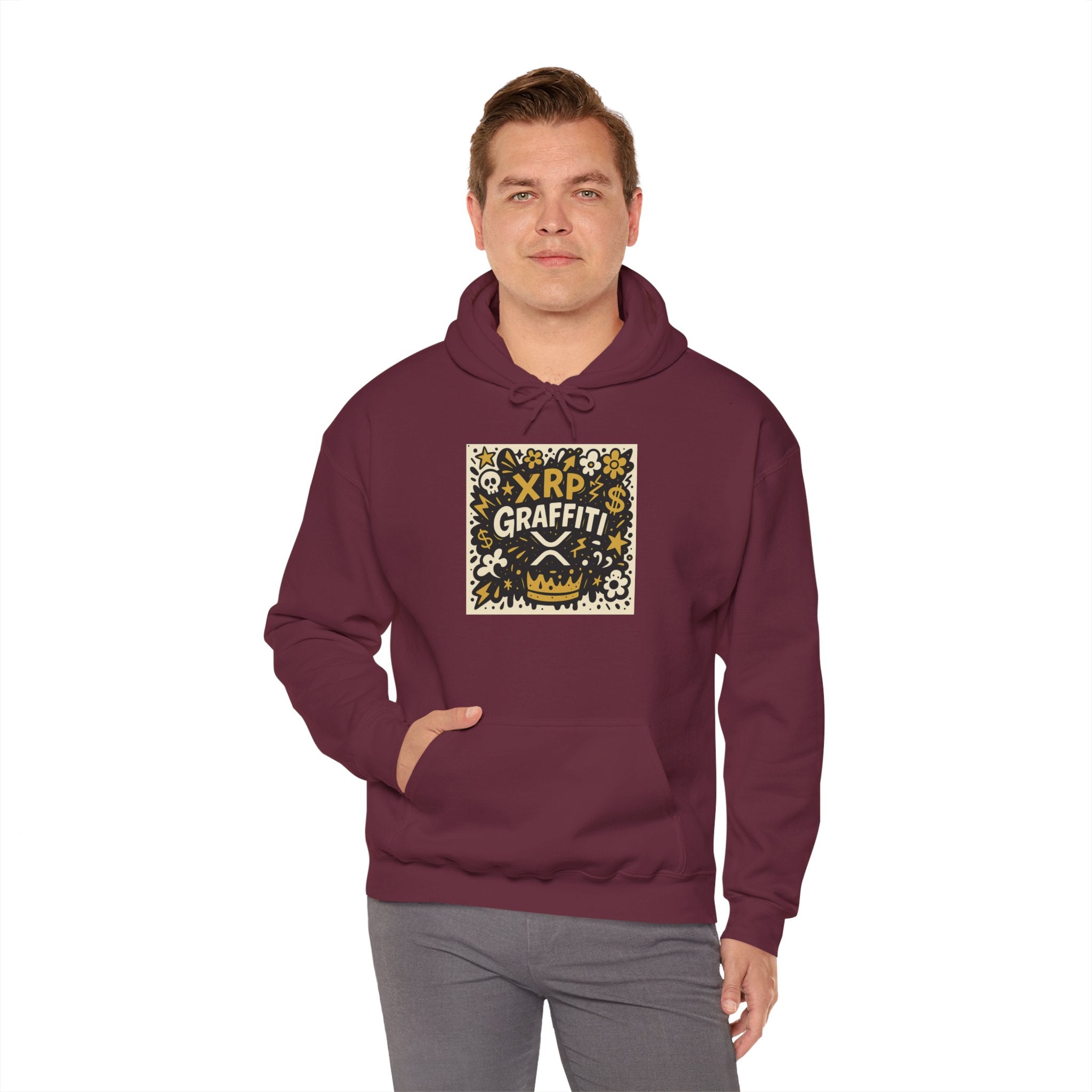XRP Graffiti Hoodie – Street Art Crypto Sweatshirt