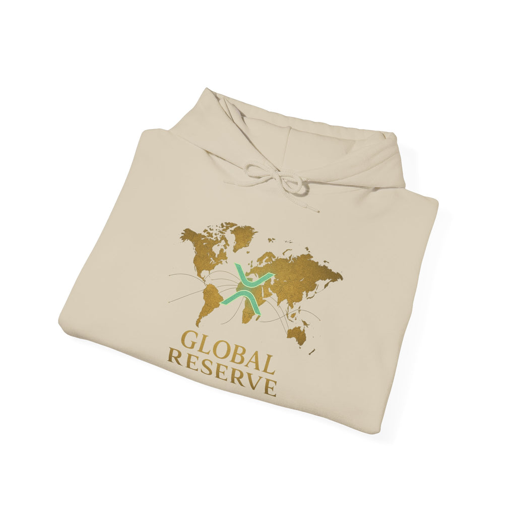 Global Reserve Hoodie — World Map Logo Pullover