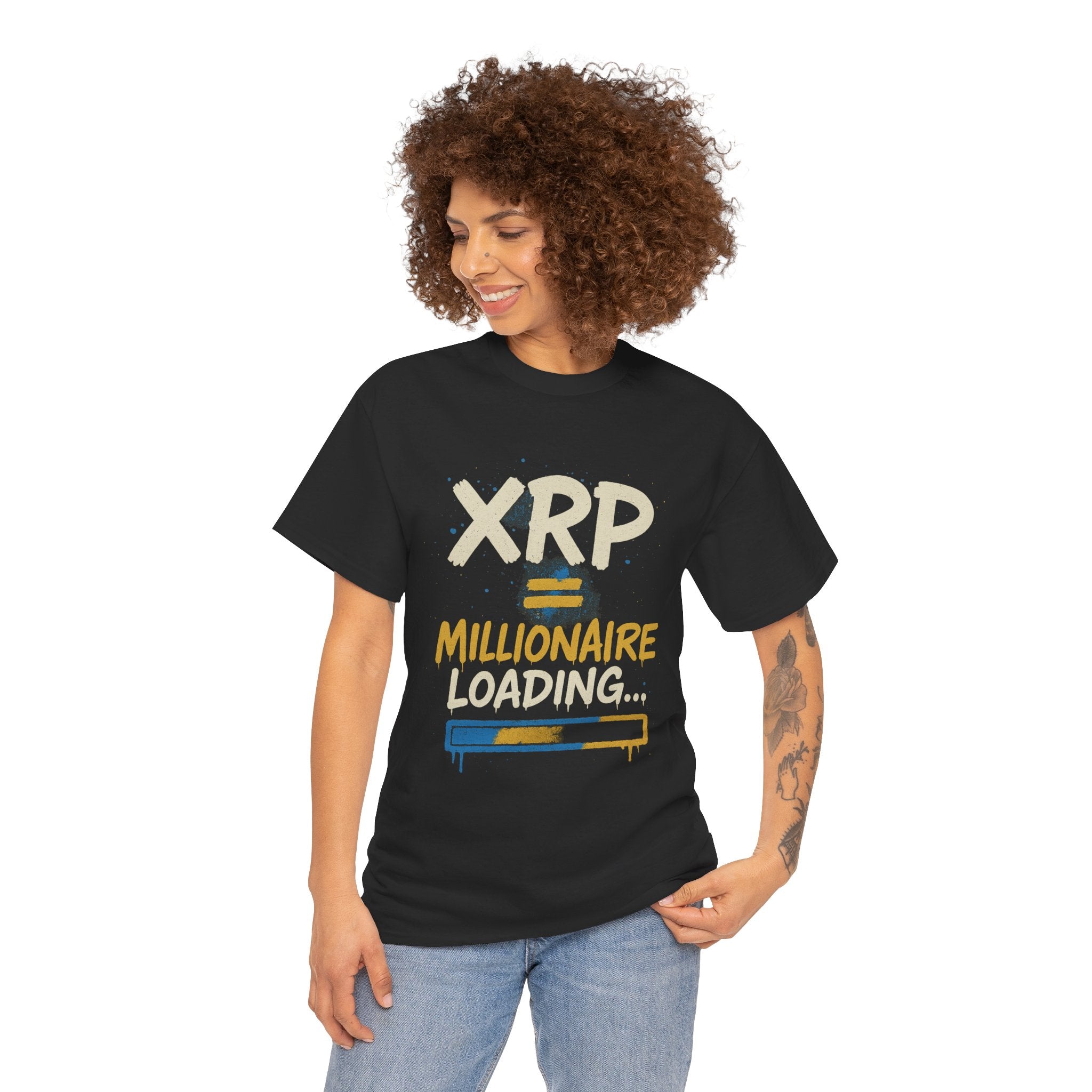 XRP Millionaire Loading T-Shirt — Crypto Investor Progress Tee