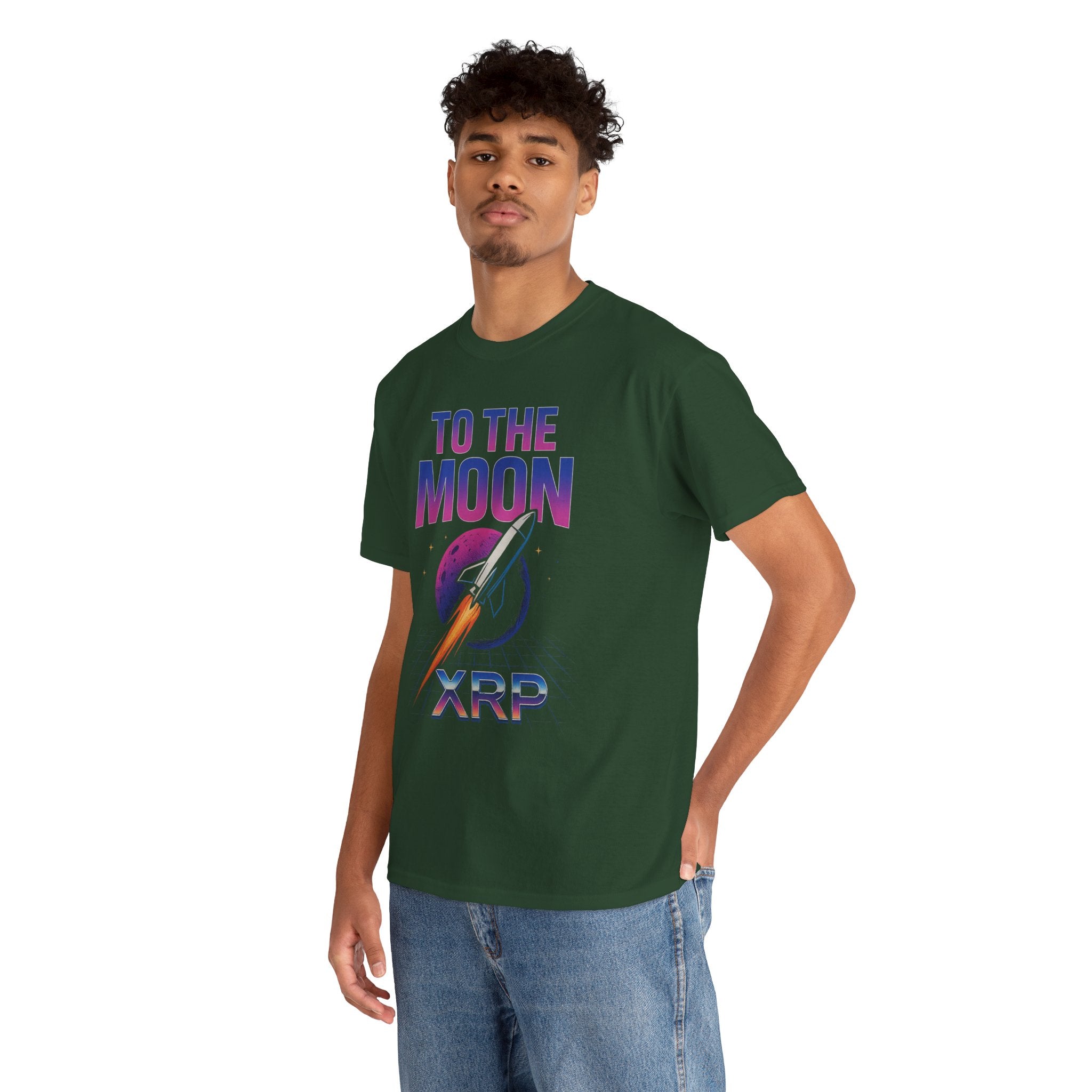 XRP 'To The Moon' T-Shirt — Crypto Investor Rocket Tee