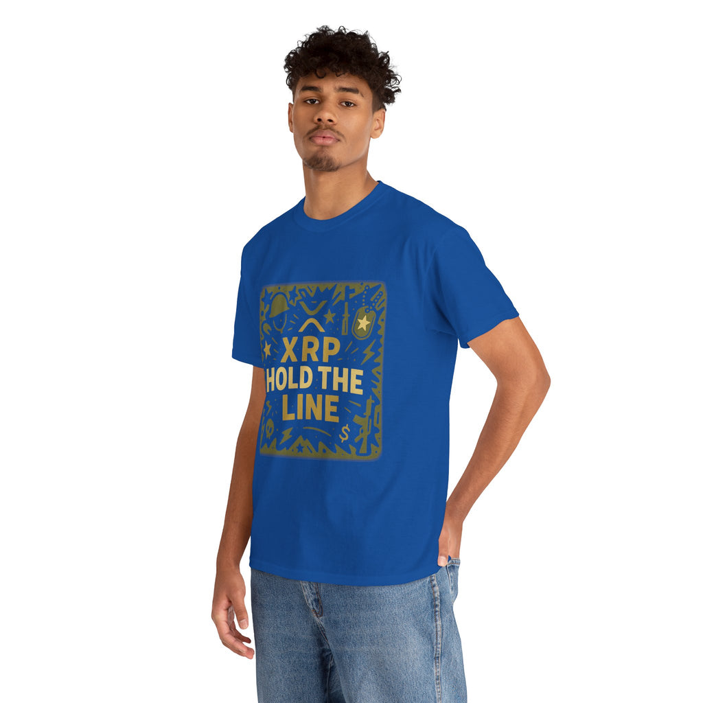 T-Shirt — XRP Hold The Line Crypto Graphic Tee