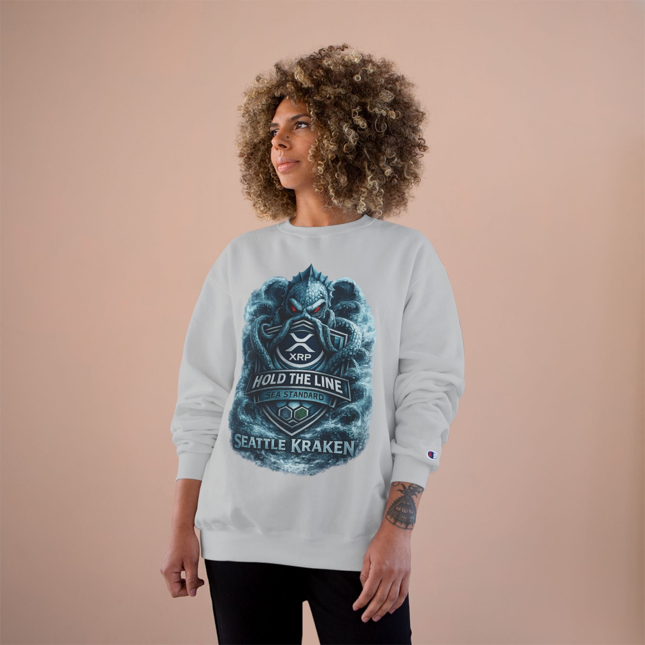 Seattle Kraken Sweatshirt — "Hold The Line" Nautical Graphic Crewneck