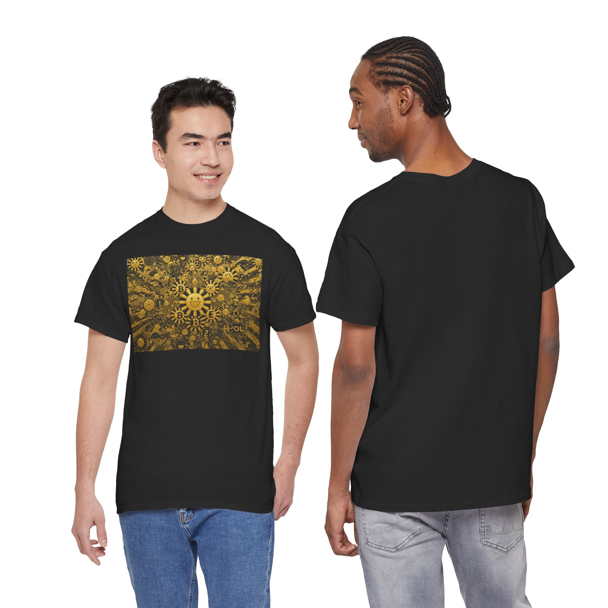 Sunflower Burst T‑Shirt — Golden Sunflower Pattern Tee