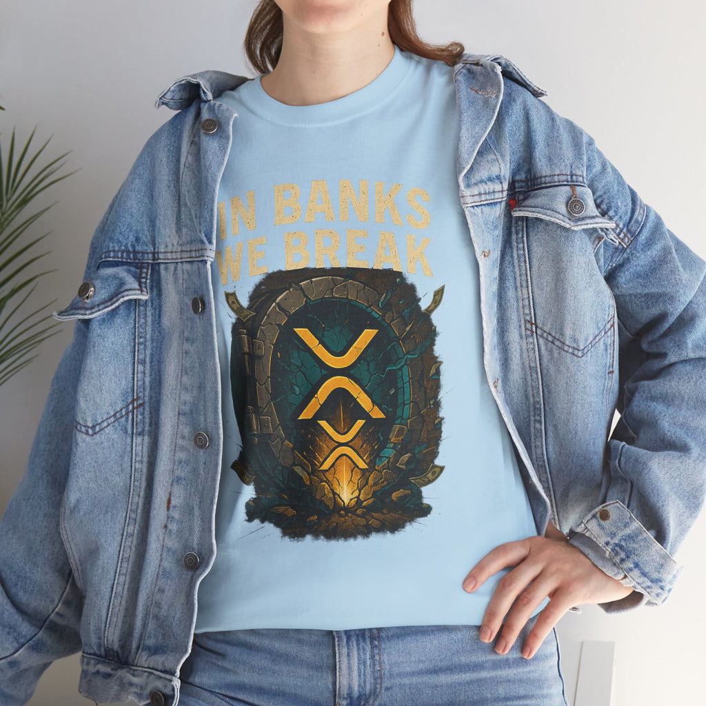 In Banks We Break XRP Crypto Graphic Tee