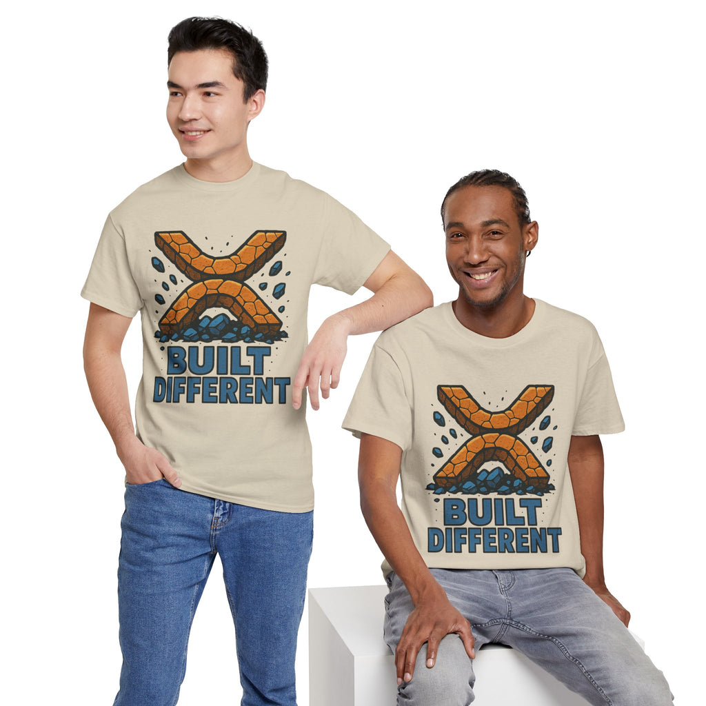 Built Different T-Shirt — Rugged Crypto X Design Tee