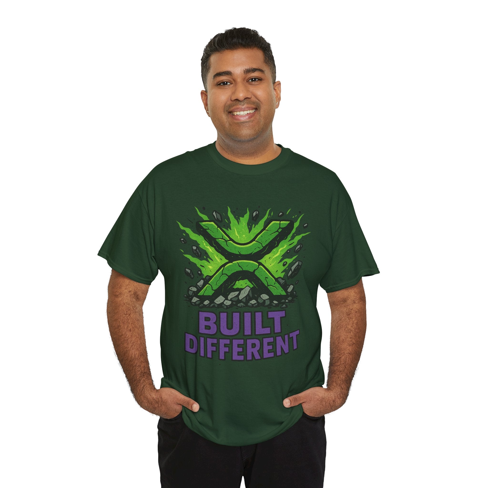 Built Different T-Shirt — Green Gamer Logo Tee