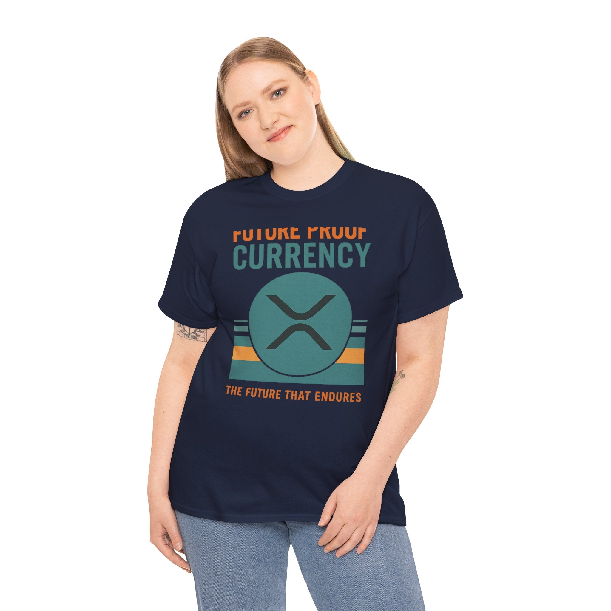 RIPPLE XRP 'Future Proof Currency' Graphic Tee — Crypto Retro Logo Shirt