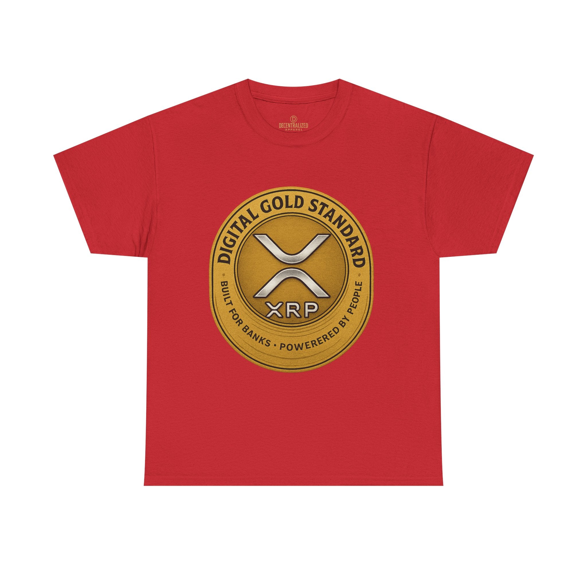 XRP Digital Gold Tee – Cryptocurrency Logo Shirt