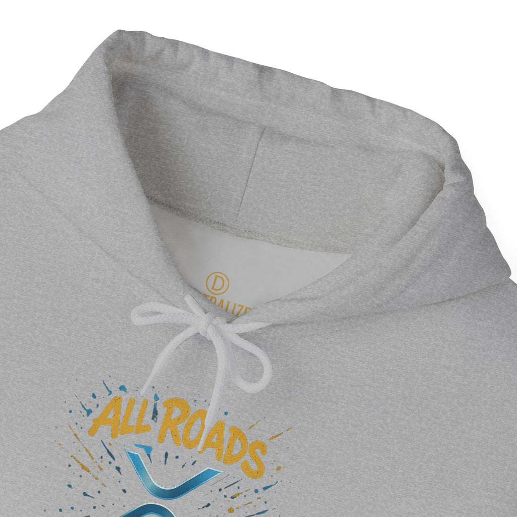 All Roads Lead to XRP Hoodie – Crypto Investor Pullover