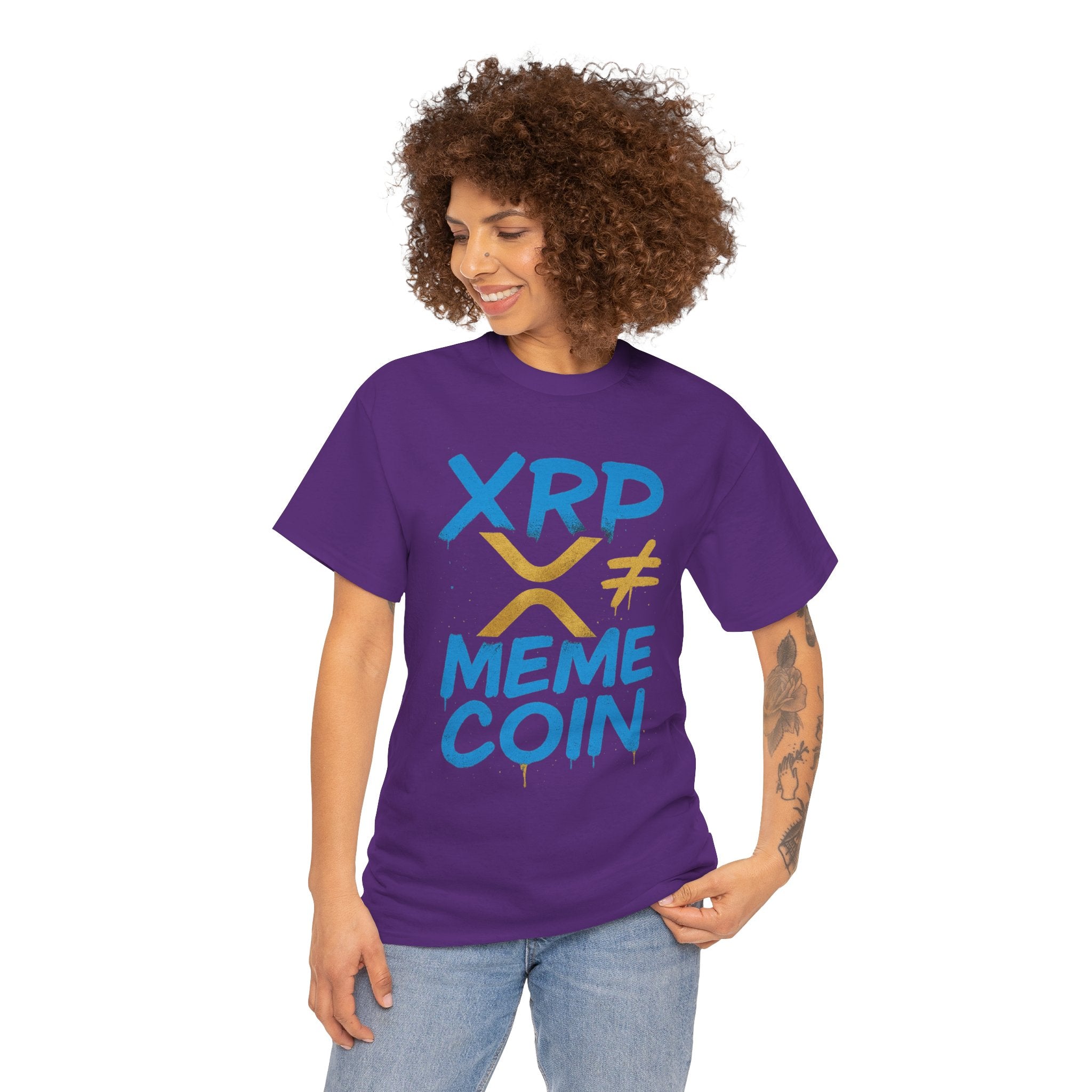XRP ≠ Meme Coin T‑Shirt — Crypto Advocate Graphic Tee