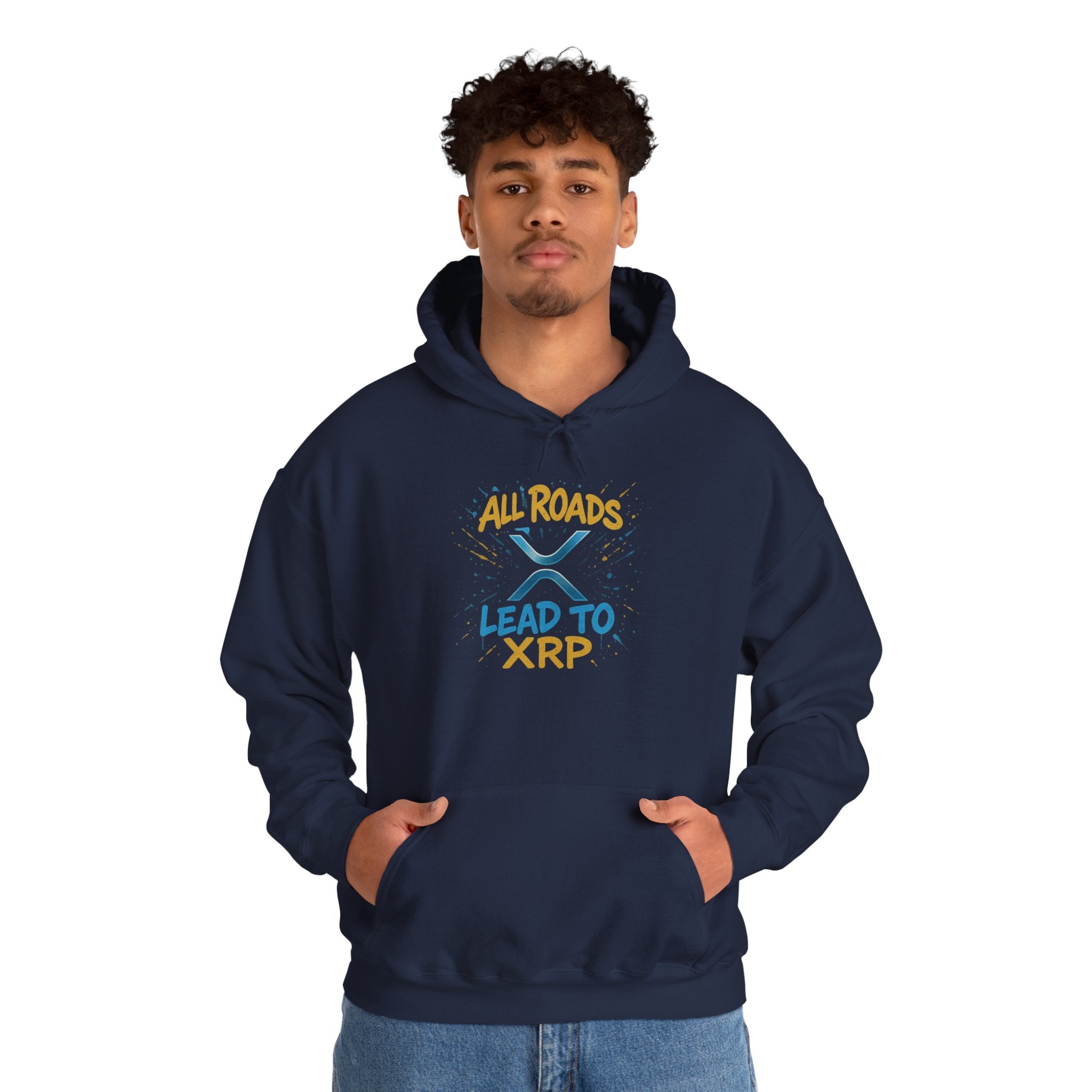 All Roads Lead to XRP Hoodie – Crypto Investor Pullover