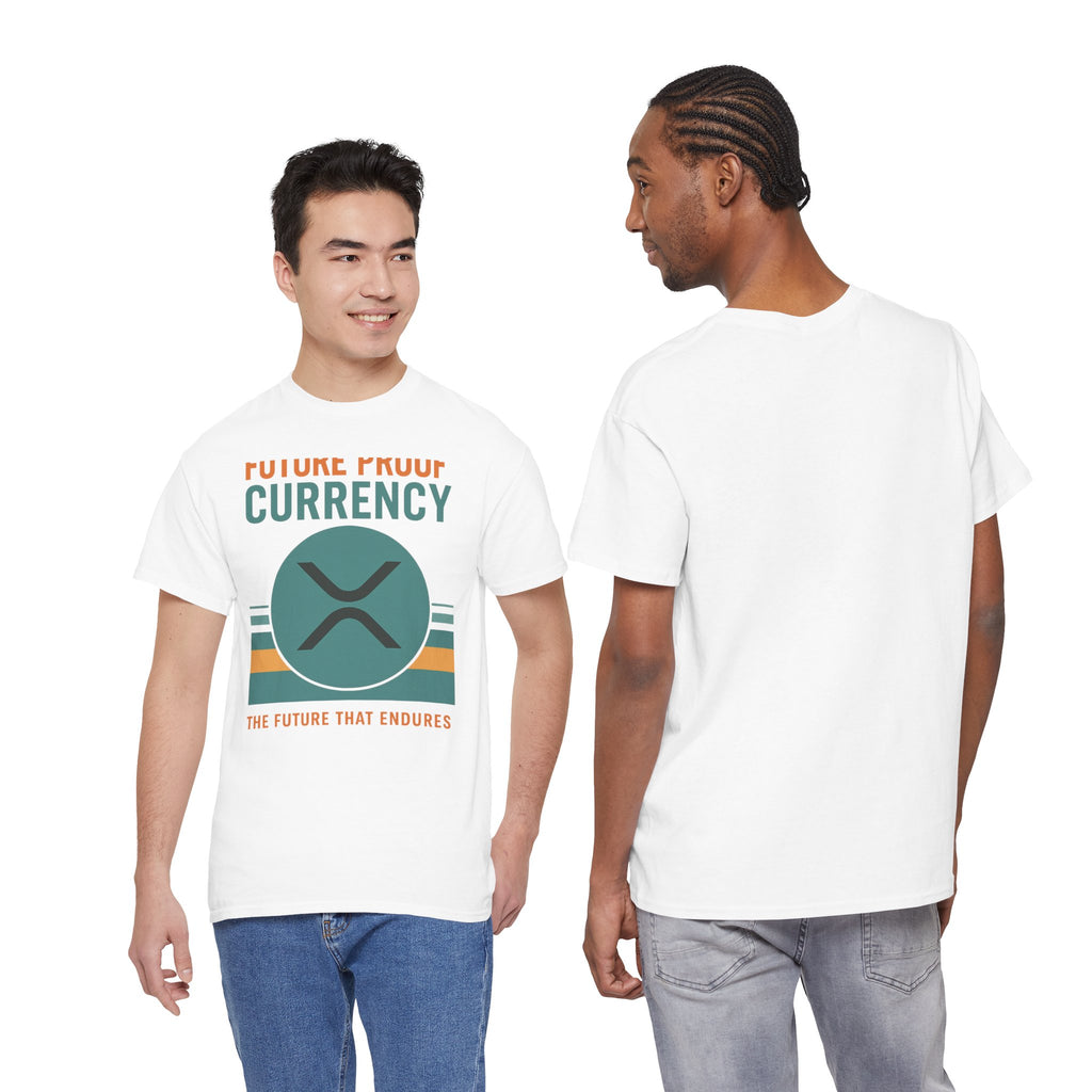 RIPPLE XRP 'Future Proof Currency' Graphic Tee — Crypto Retro Logo Shirt