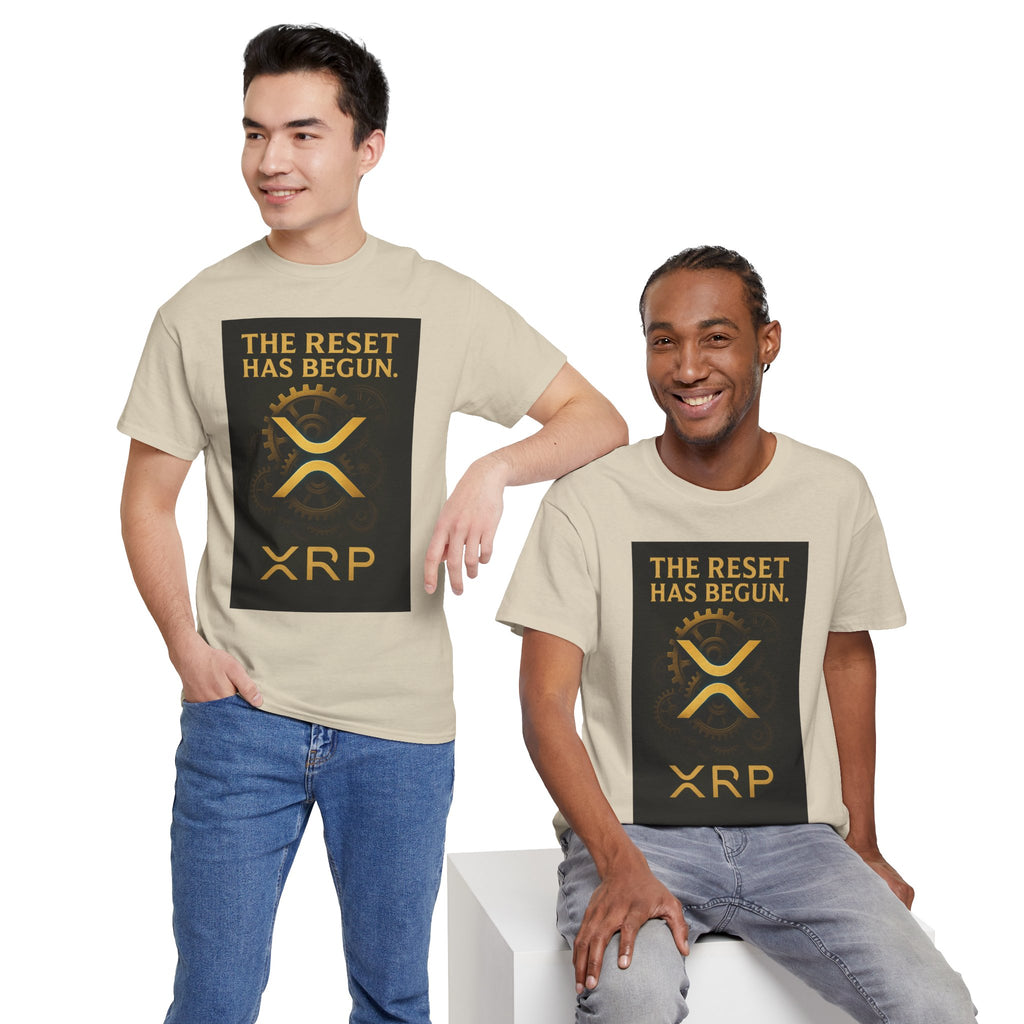 XRP Crypto Tee — "The Reset Has Begun" Bitcoin Alternative Shirt