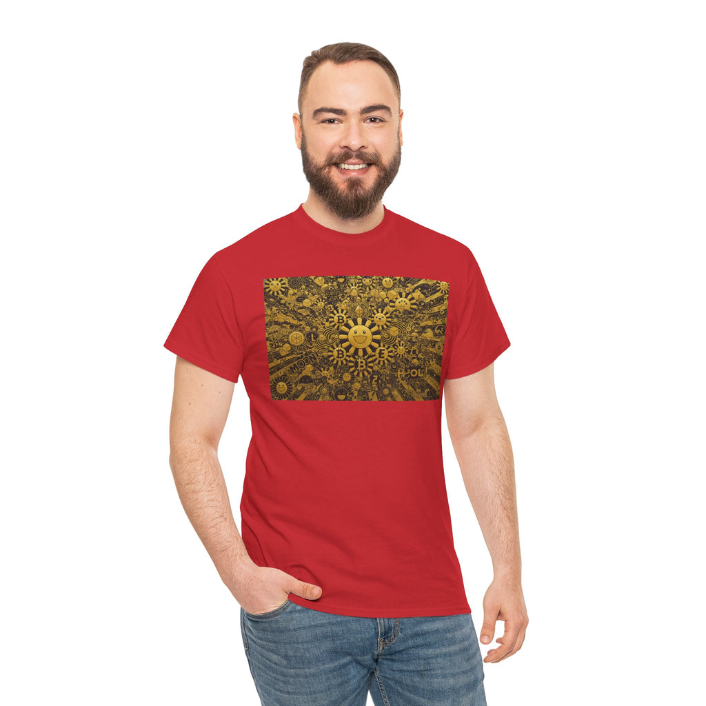 Sunflower Burst T‑Shirt — Golden Sunflower Pattern Tee