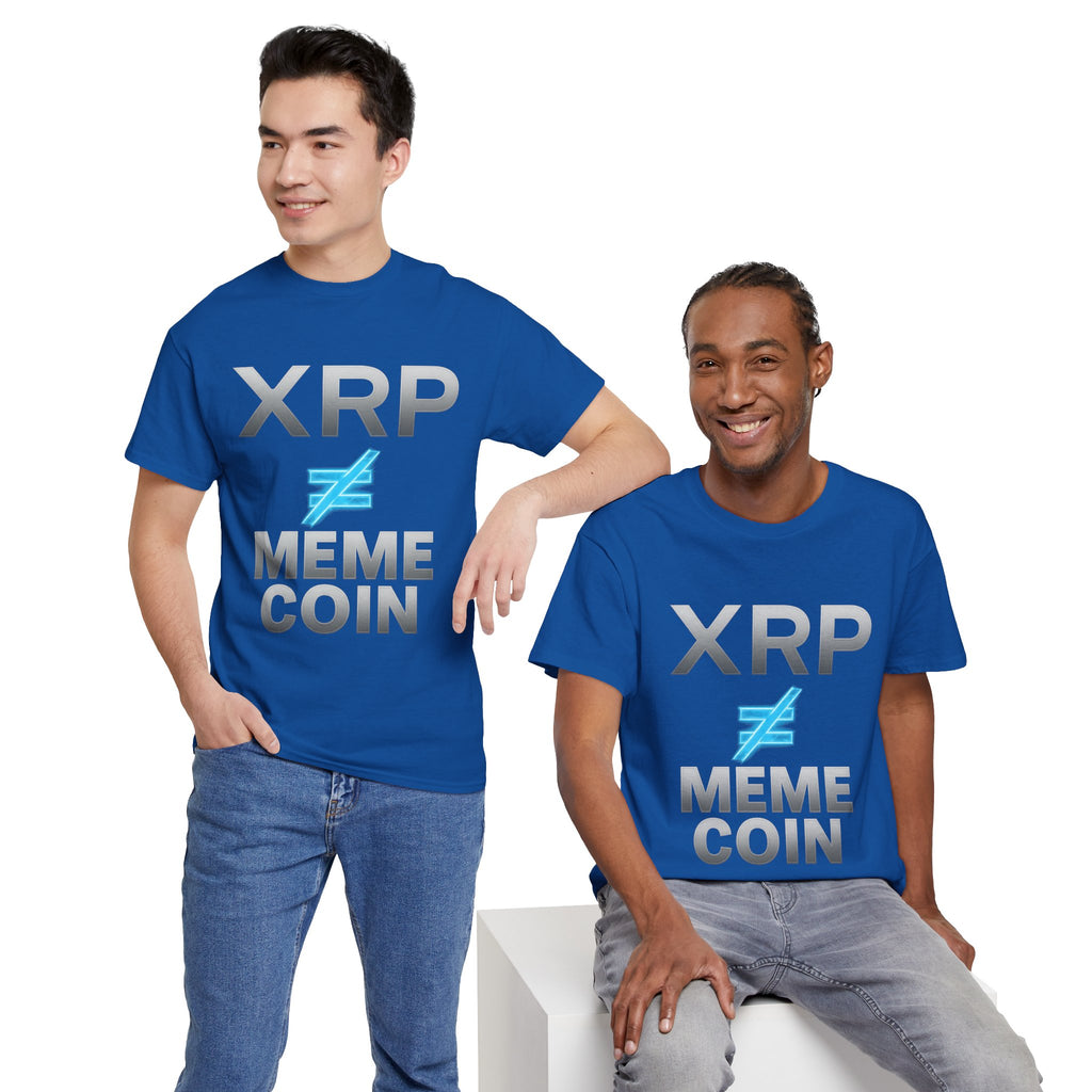 XRP ≠ Meme Coin T-Shirt — Crypto Investor Statement Tee