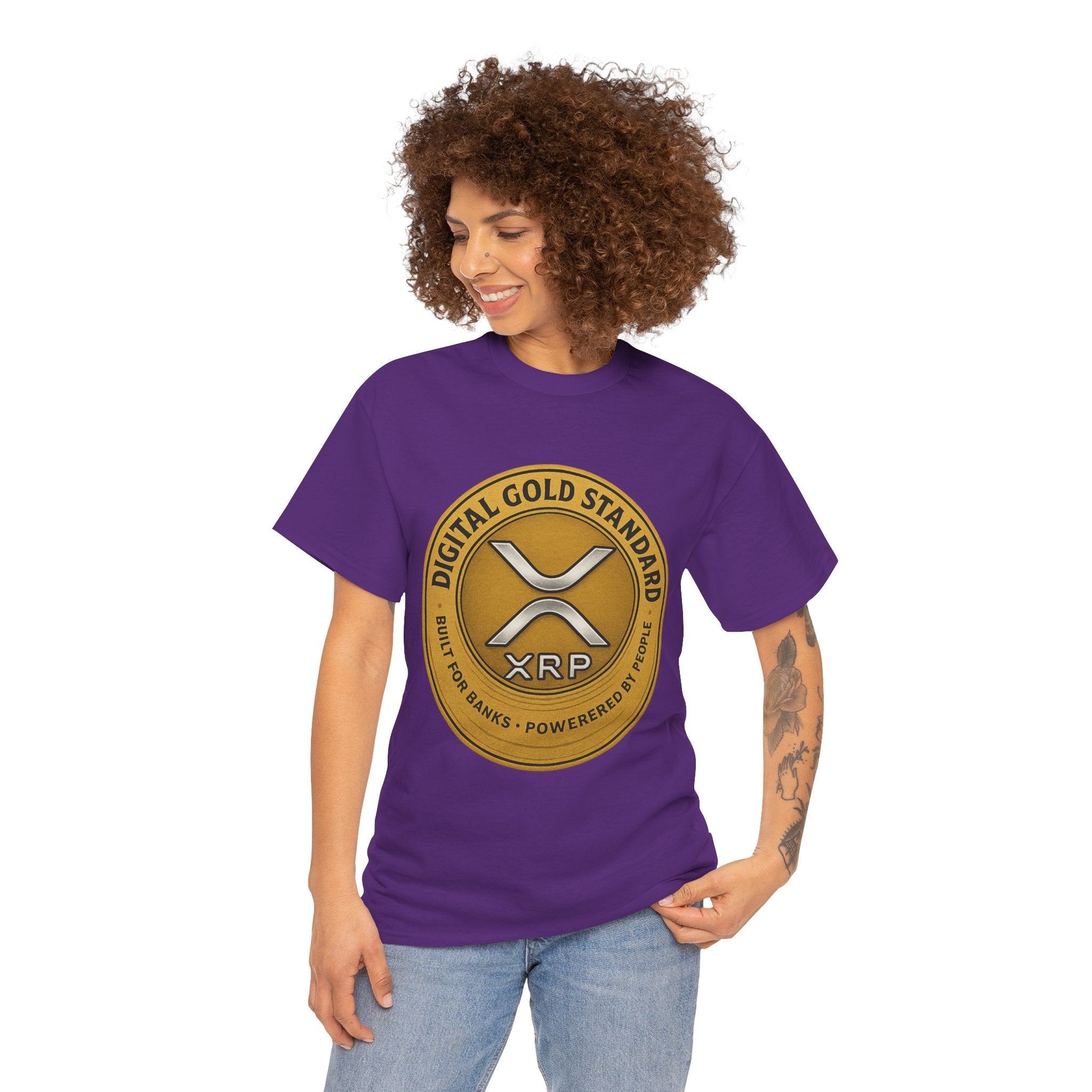 XRP Digital Gold Tee – Cryptocurrency Logo Shirt