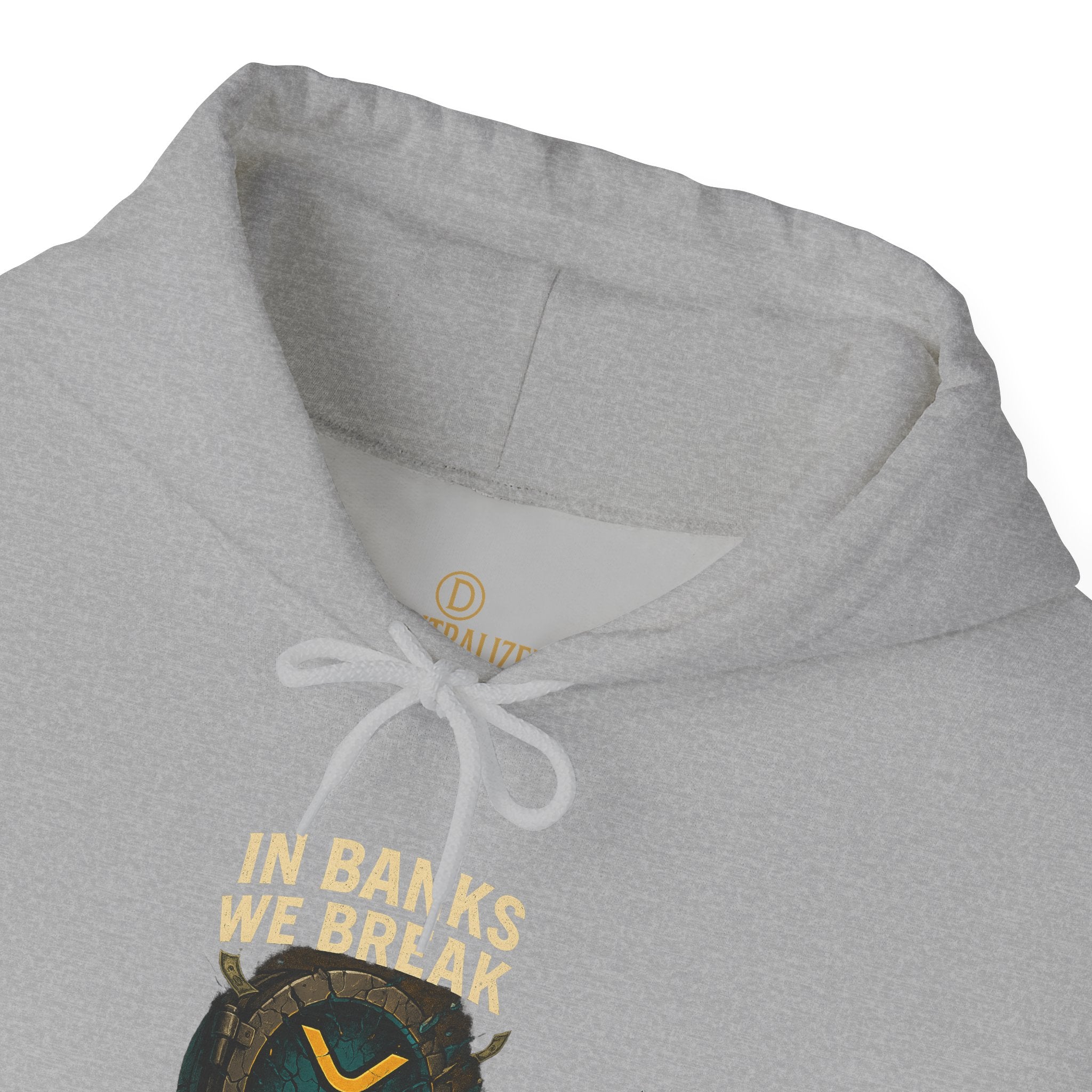 Hoodie — 'In Banks We Trust' Crest Pullover
