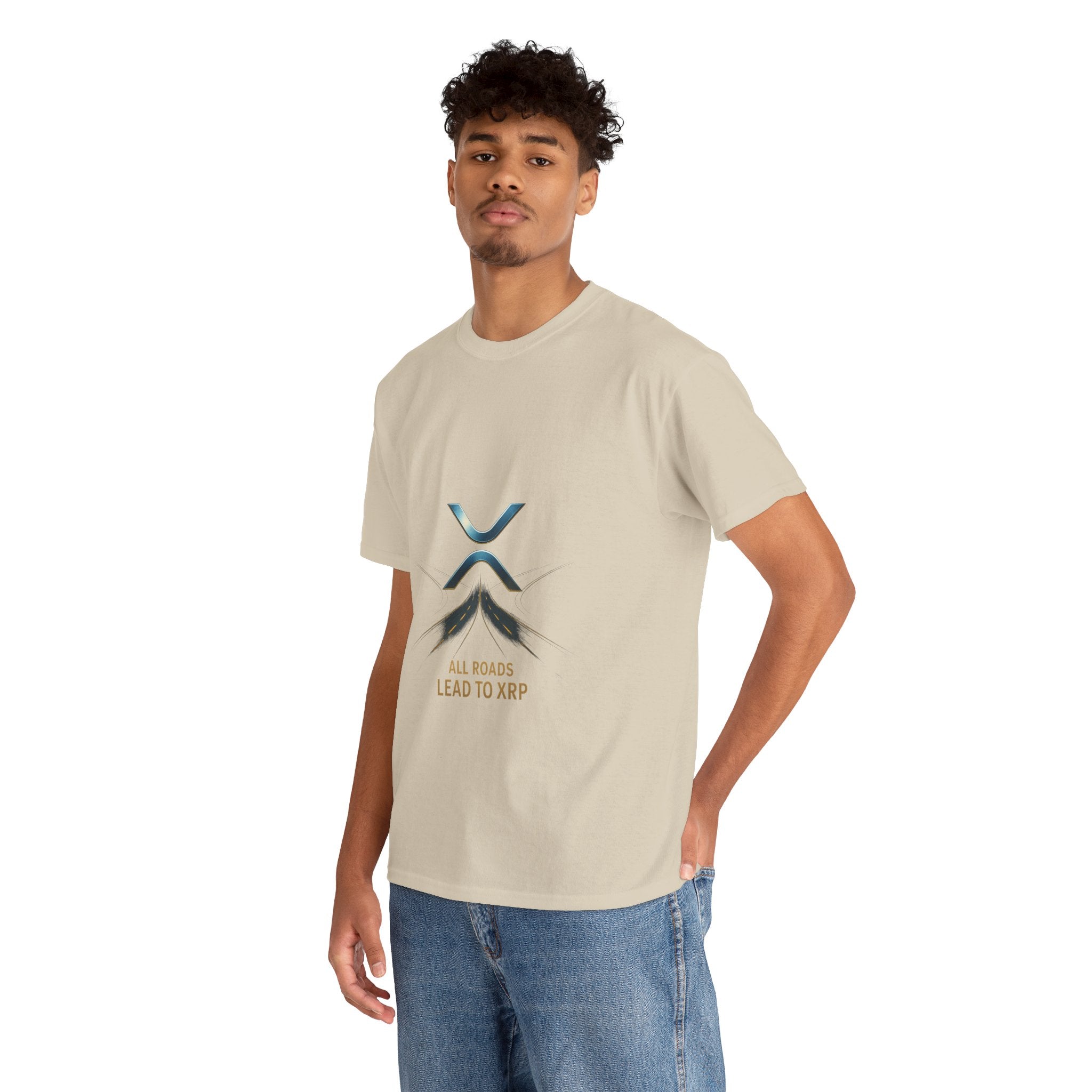 All Roads Lead to XRP T-Shirt — Crypto Ripple Logo Tee