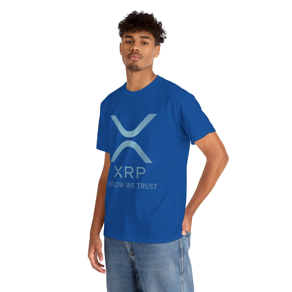 XRP Crypto Tee — "In Flow We Trust" Ripple Logo T-Shirt