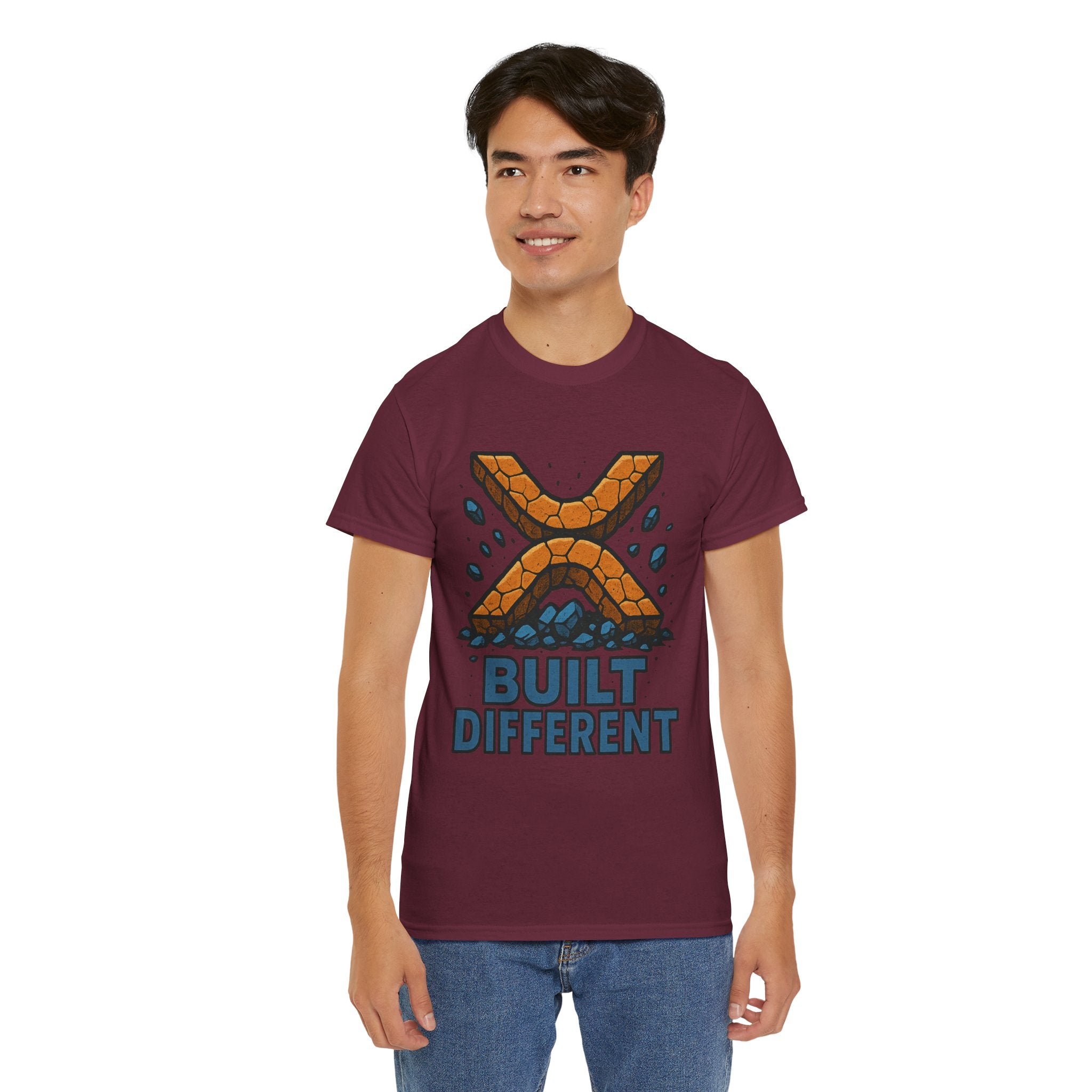 Built Different T-Shirt — Rugged Crypto X Design Tee