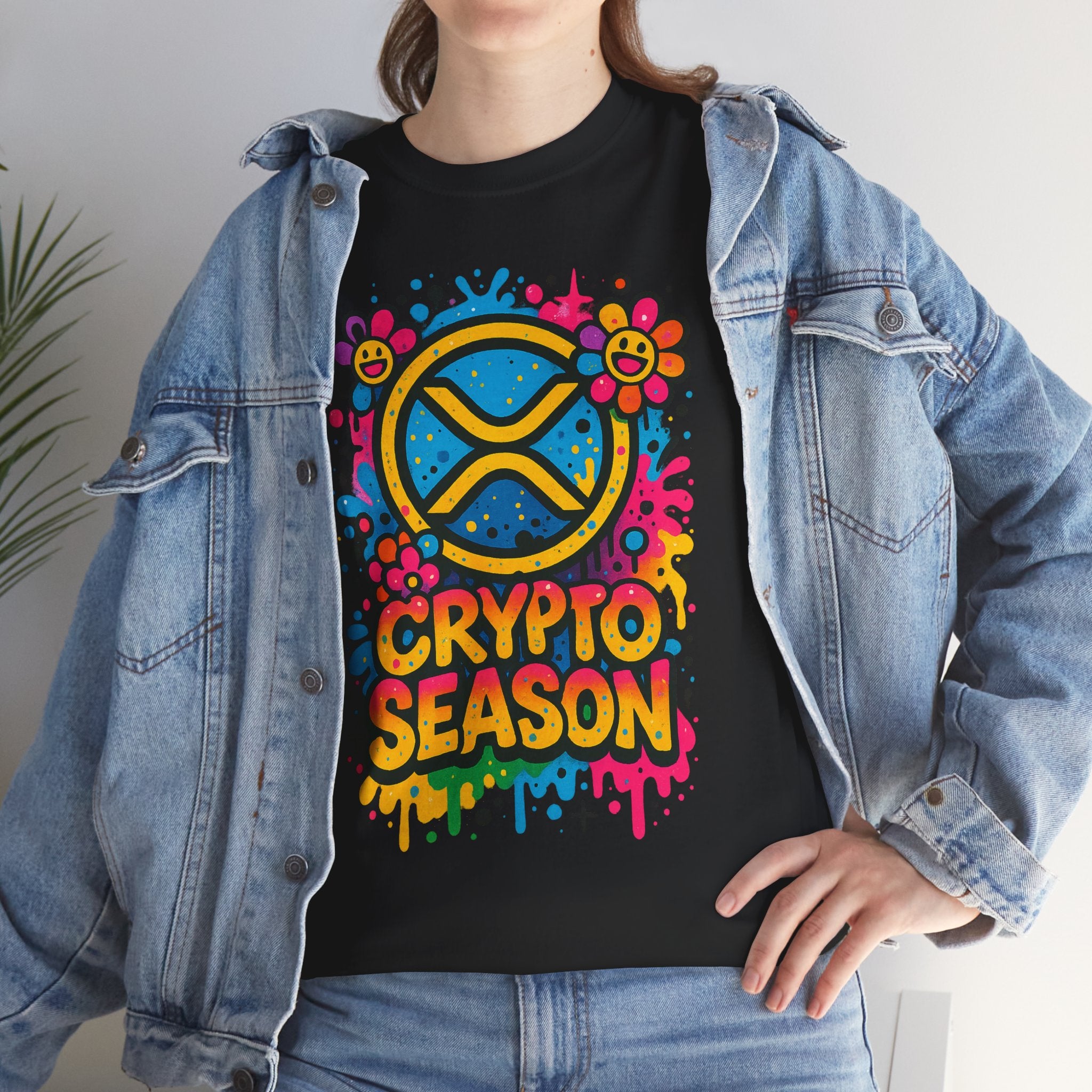 Crypto Season T-Shirt — Colorful Ripple XRP Logo Tee