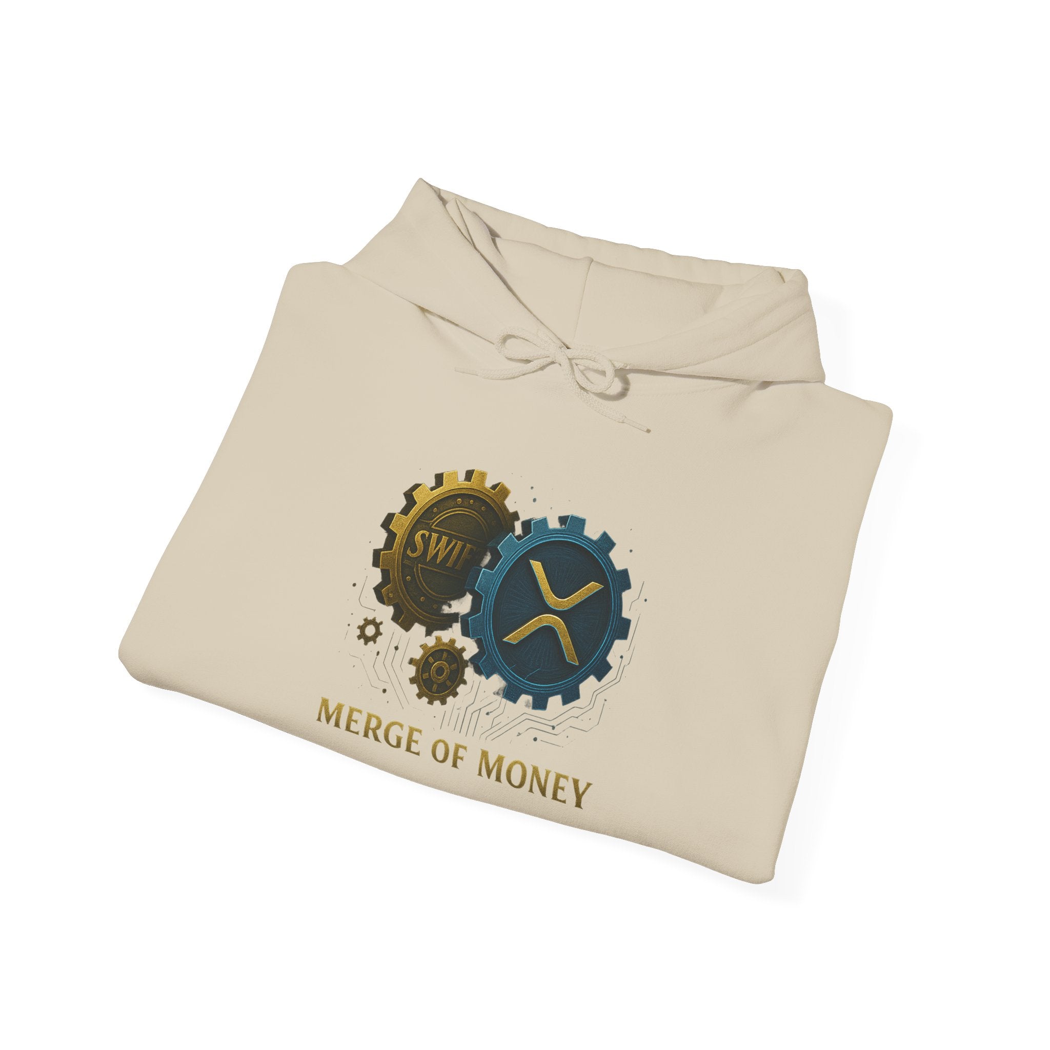 Merge of Money Hoodie — Financial Gears Graphic Pullover