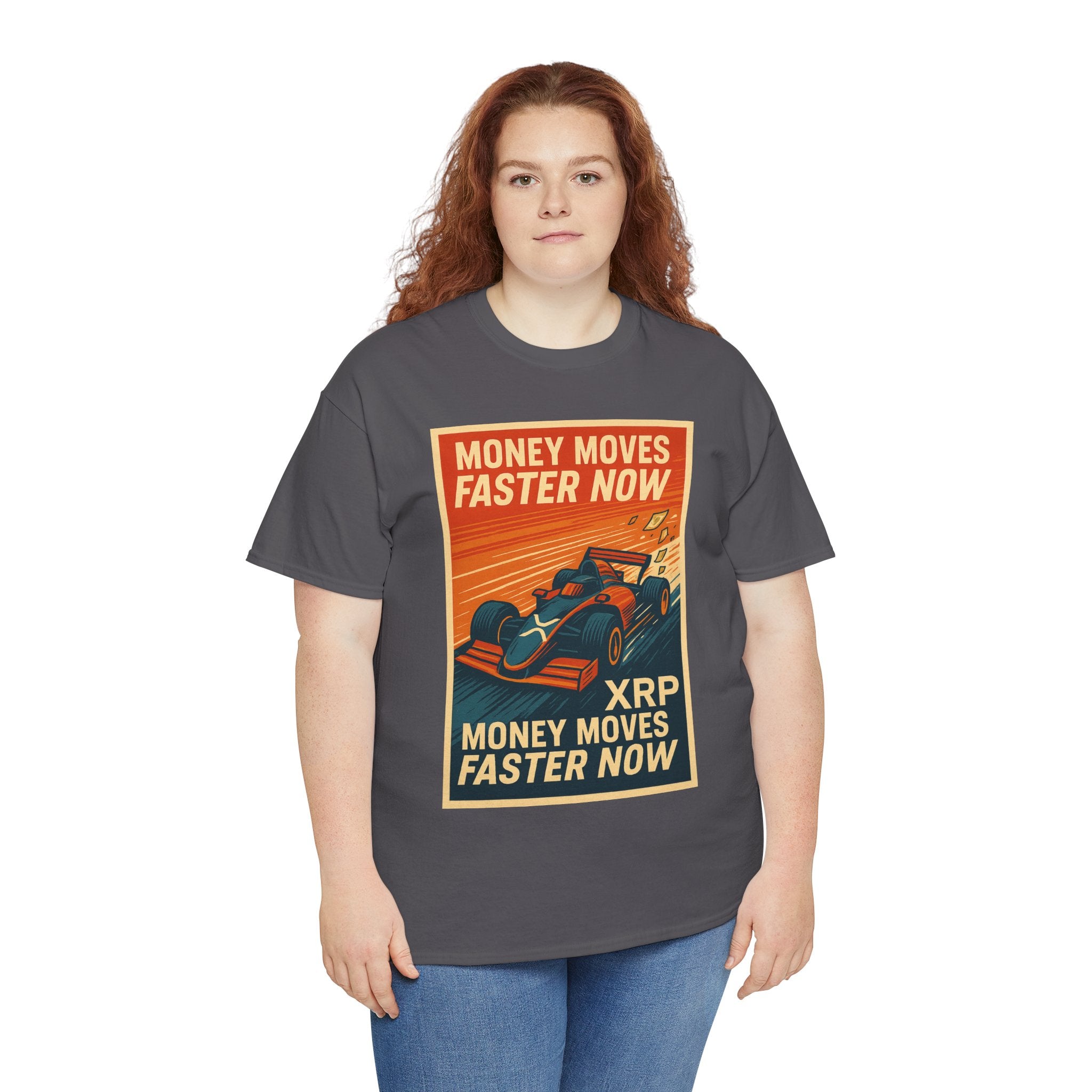 XRP 'Money Moves Faster Now' Racing Tee — Crypto Enthusiast T-Shirt