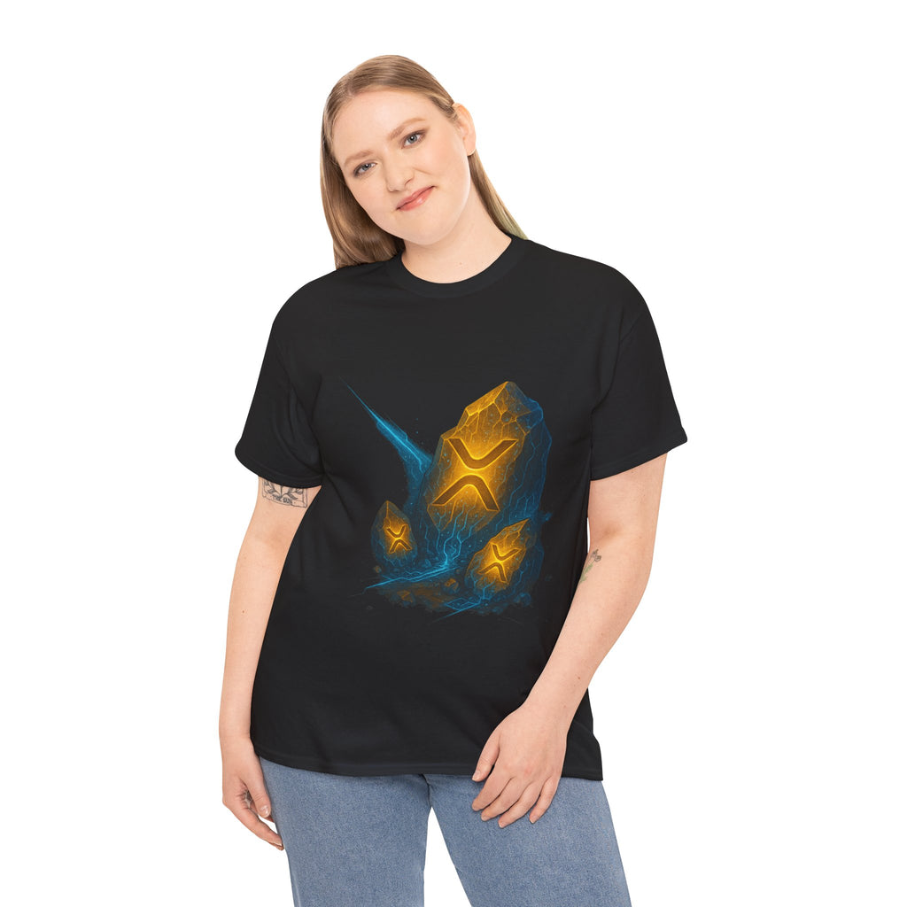 Rune Stone Graphic Tee — Glowing Mystic Rock T-Shirt