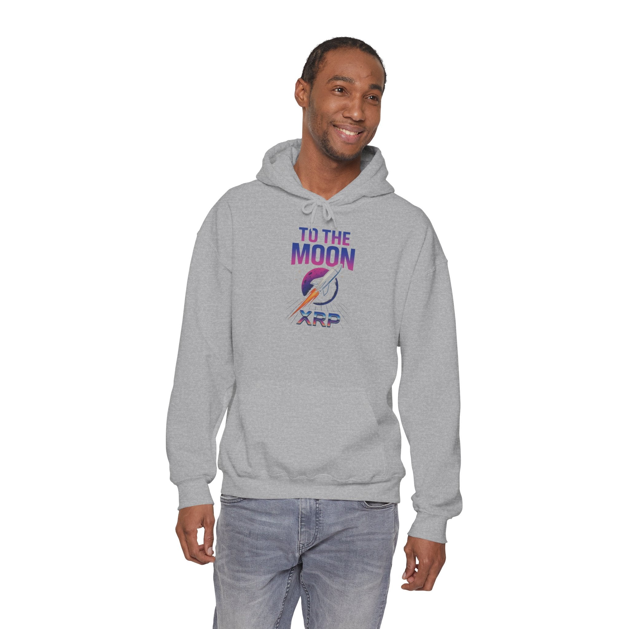 XRP To The Moon Hoodie – Crypto Investor Sweatshirt