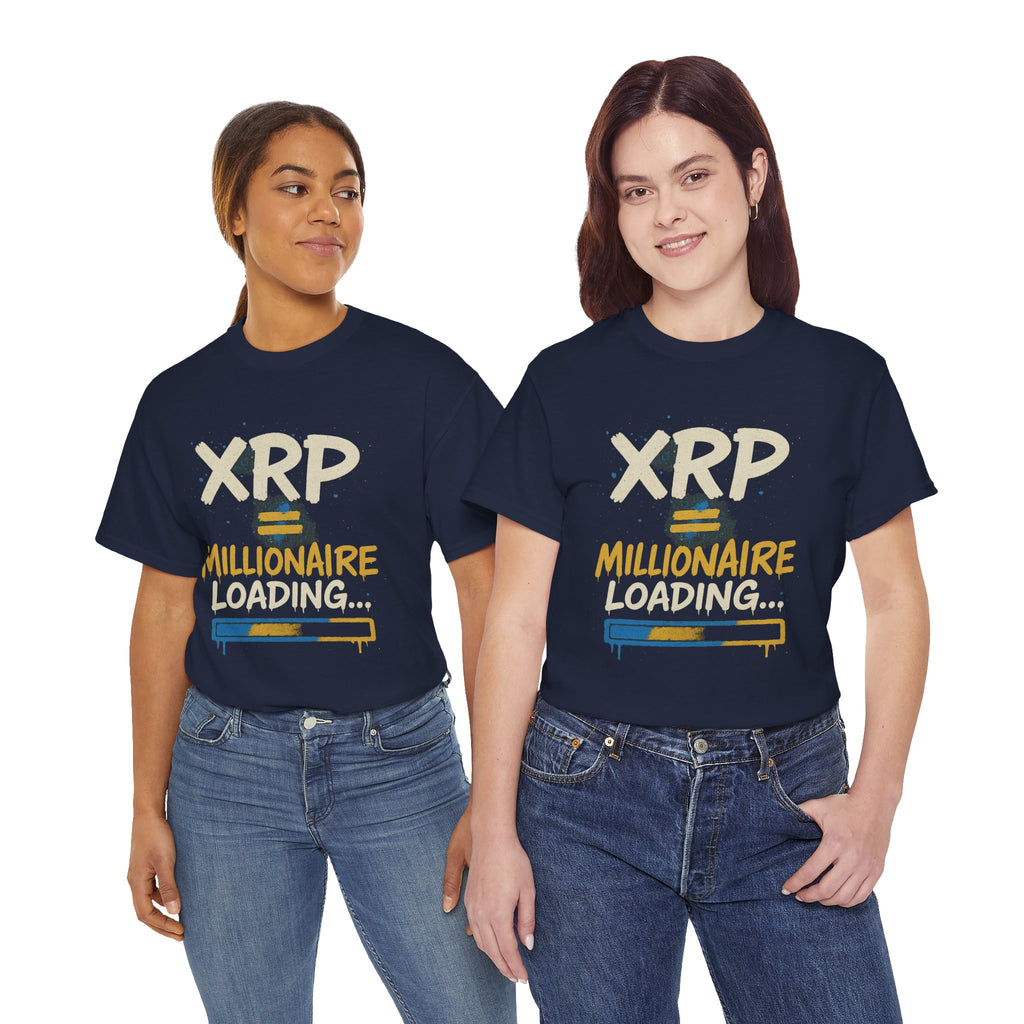 XRP Millionaire Loading T-Shirt — Crypto Investor Progress Tee