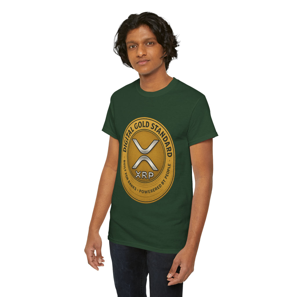 XRP Digital Gold Tee – Cryptocurrency Logo Shirt
