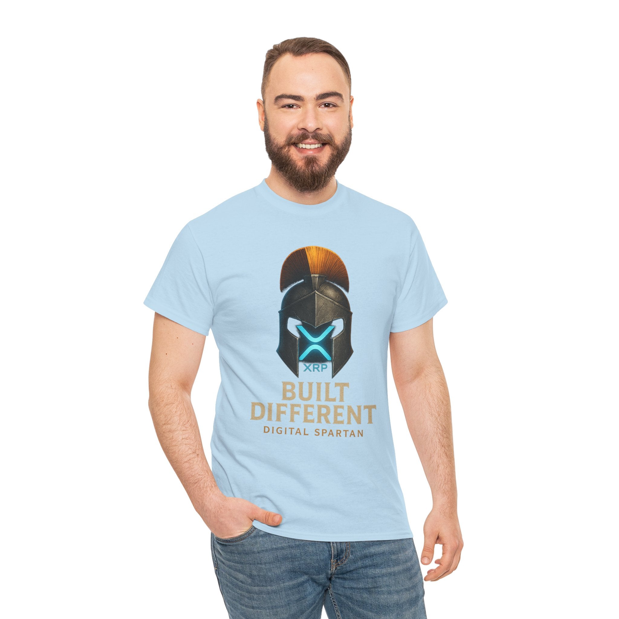 Built Different Spartan Tee — Digital Spartan XRP Crypto T-Shirt