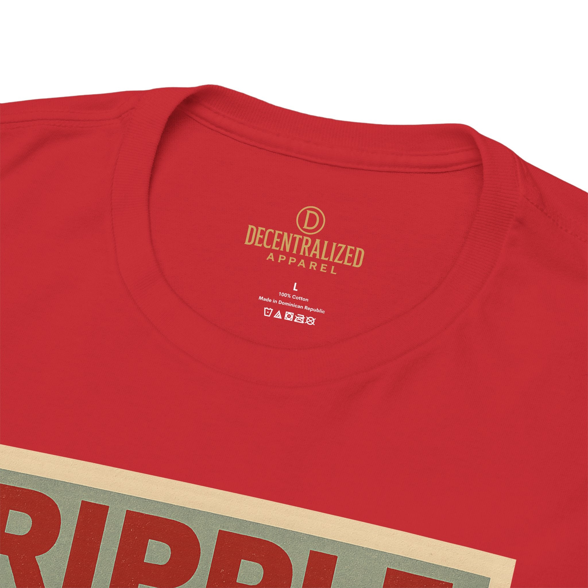 Ripple Effect Tee — Vintage Wave XRP Crypto Graphic T-Shirt