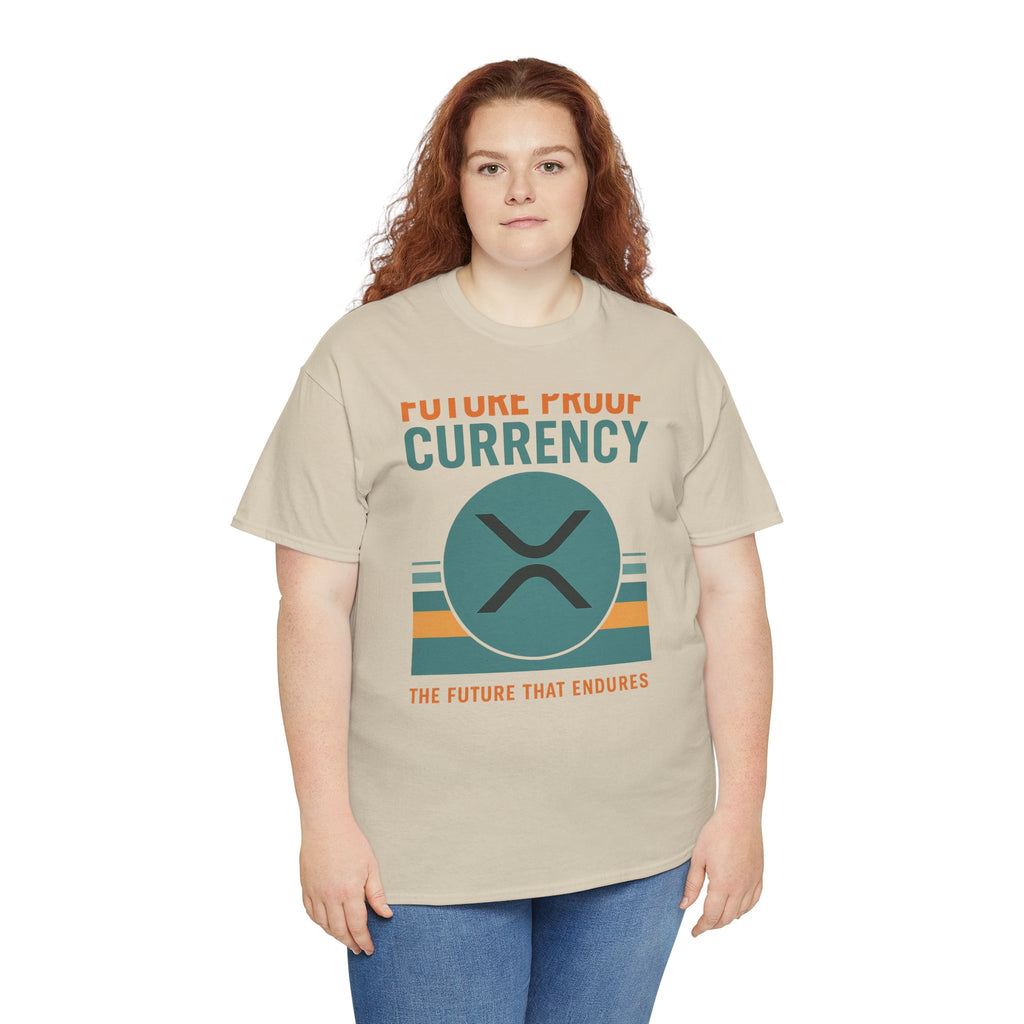 RIPPLE XRP 'Future Proof Currency' Graphic Tee — Crypto Retro Logo Shirt