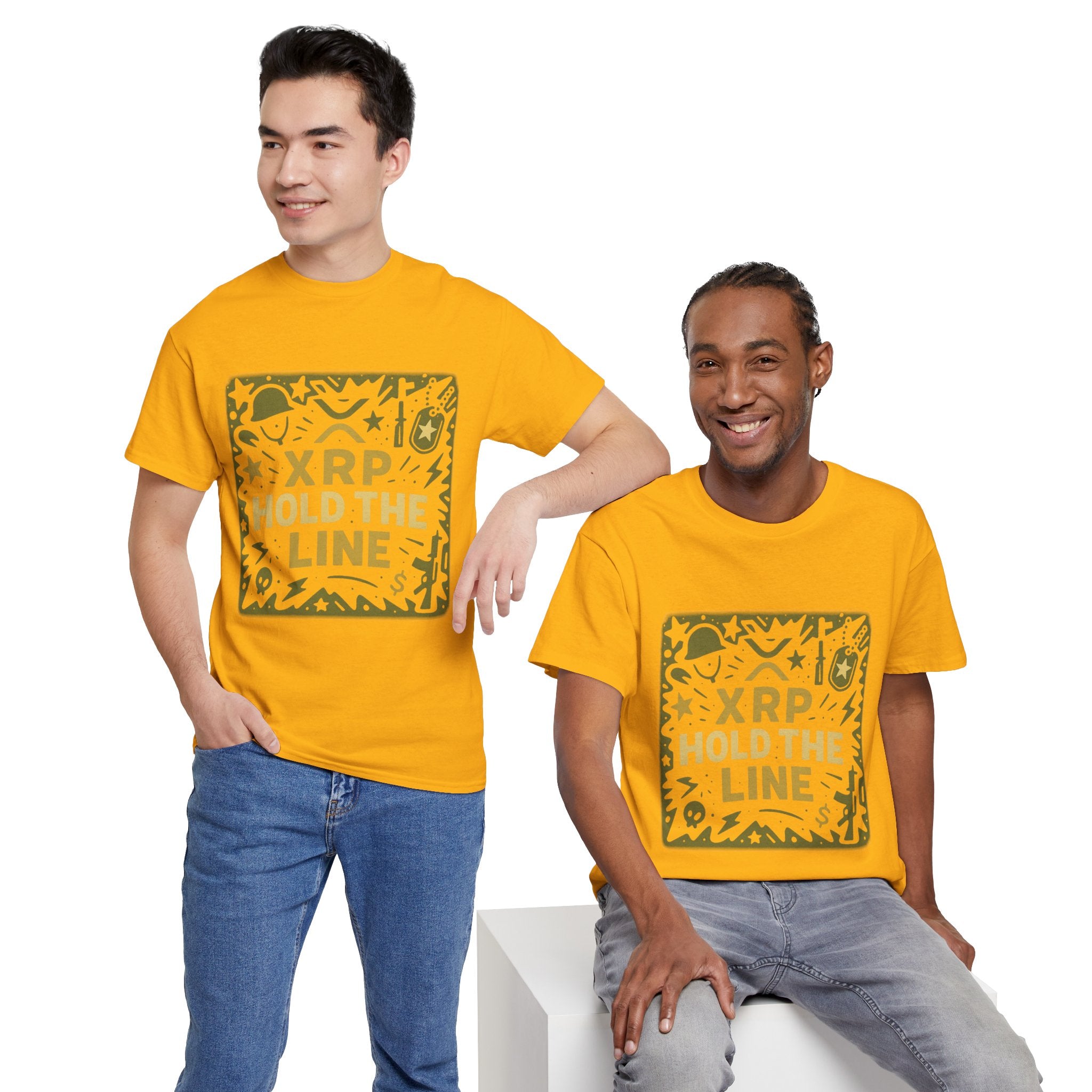 T-Shirt — XRP Hold The Line Crypto Graphic Tee