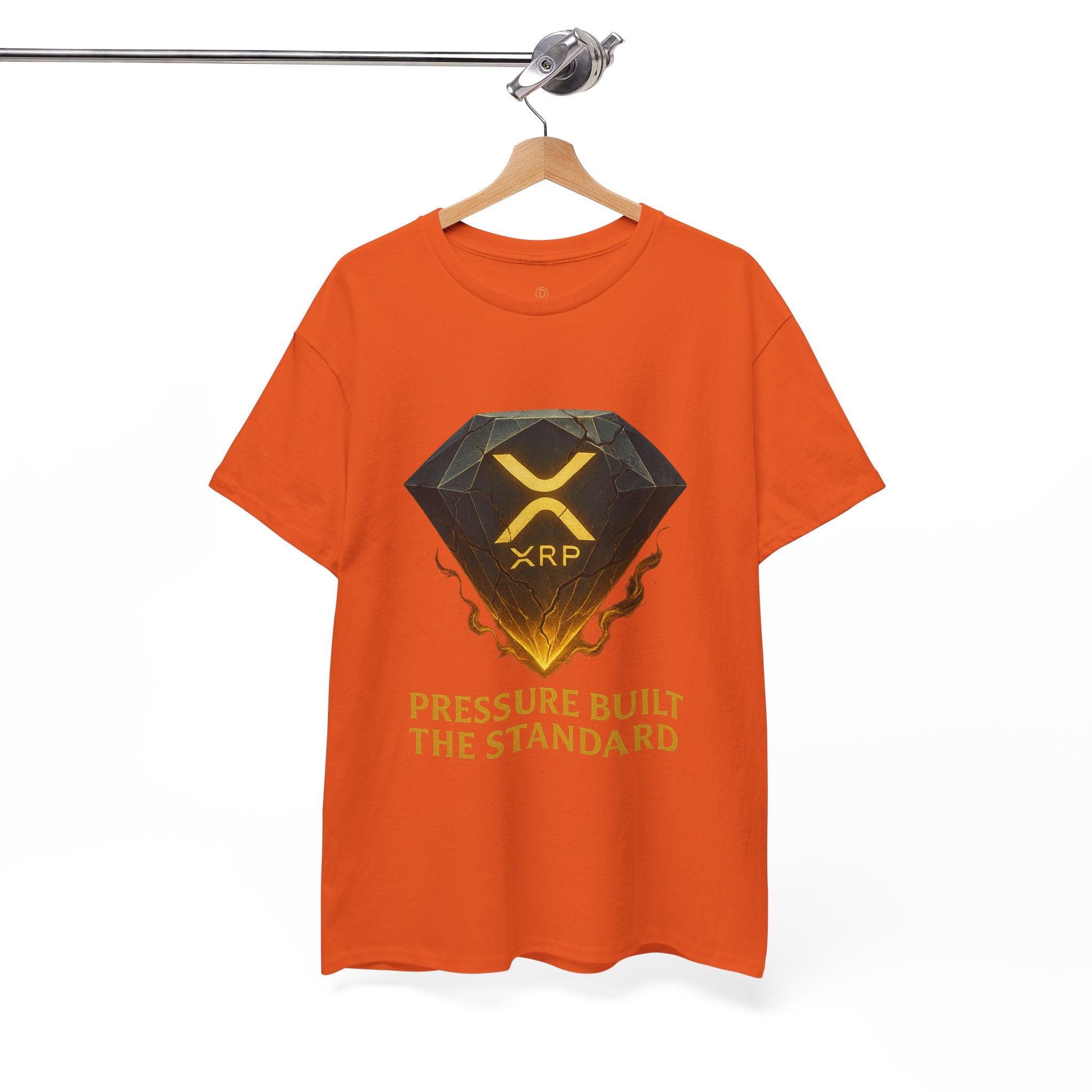 XRP Diamond Tee — "Pressure Built The Standard" Crypto Graphic T‑Shirt