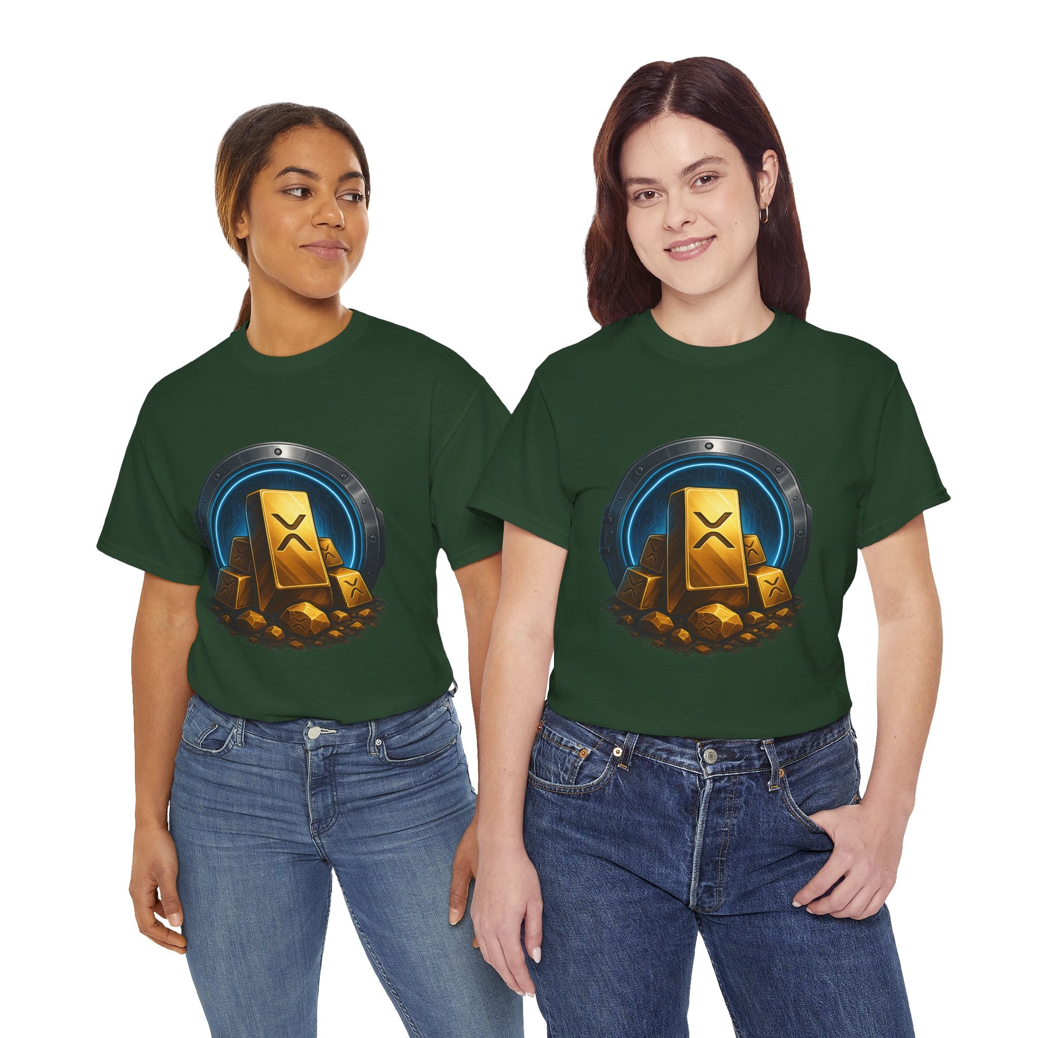 Crypto Gold Bars T-Shirt — Ripple (XRP) Stack Graphic Tee