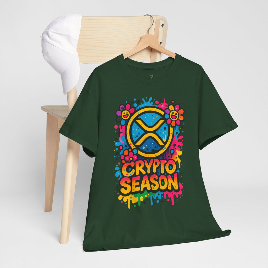 Crypto Season T-Shirt — Colorful Ripple XRP Logo Tee