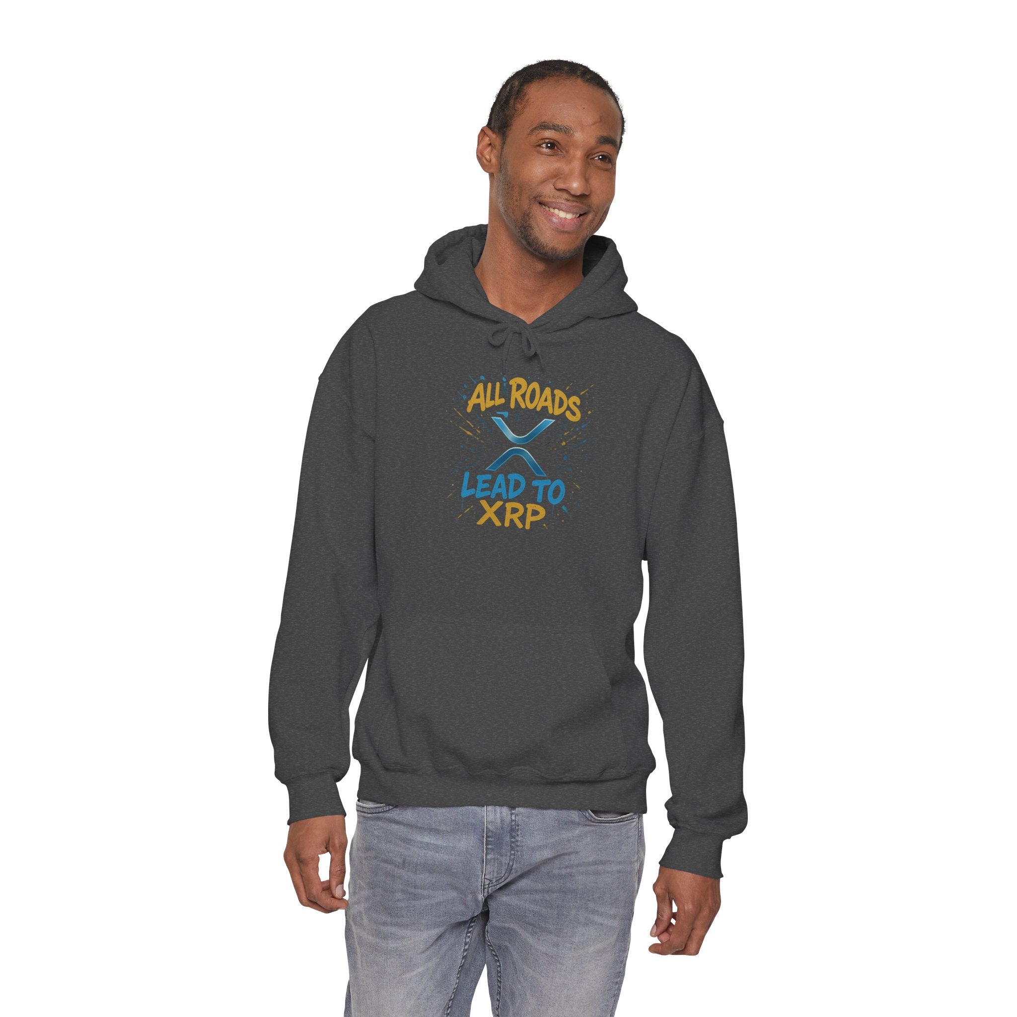 All Roads Lead to XRP Hoodie – Crypto Investor Pullover