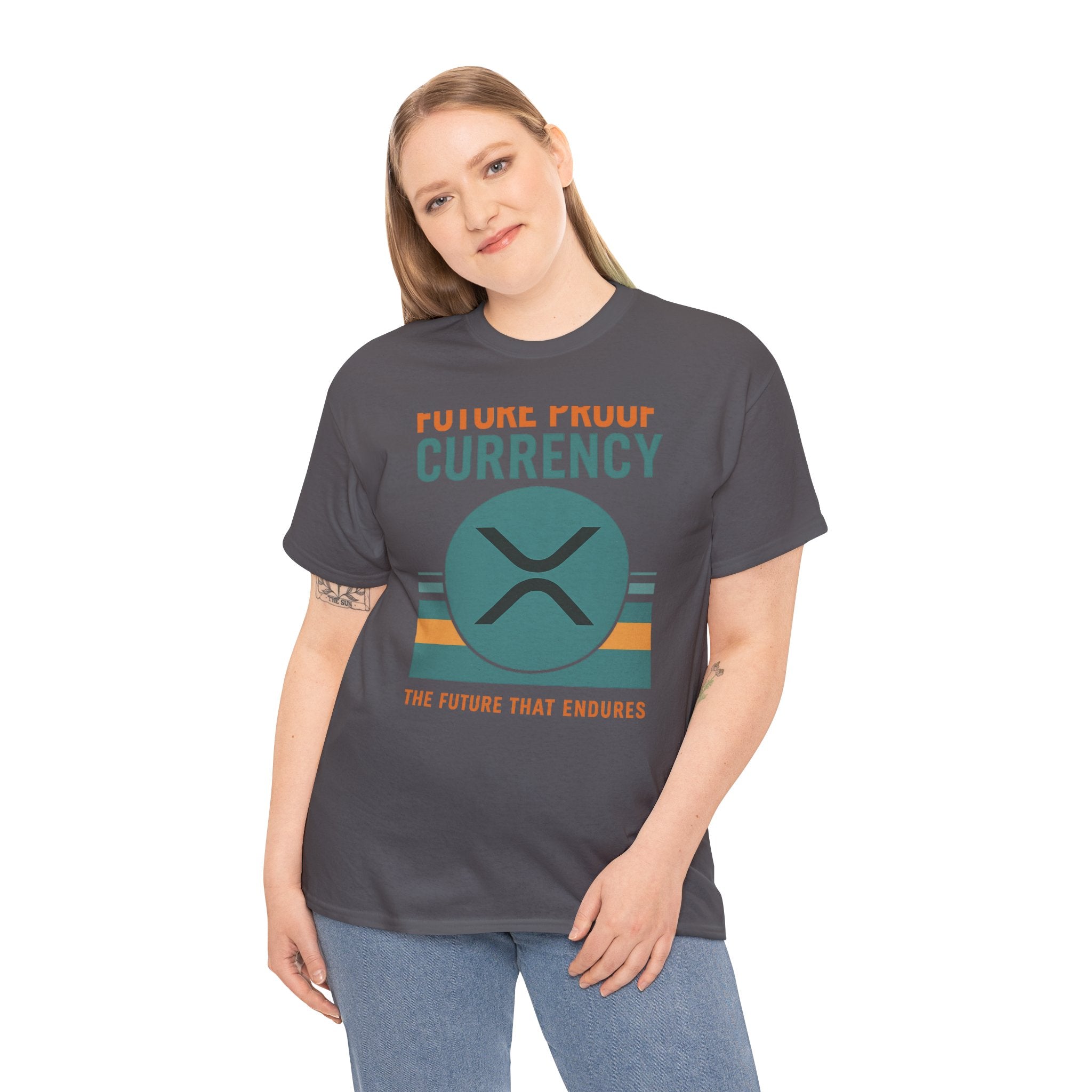 RIPPLE XRP 'Future Proof Currency' Graphic Tee — Crypto Retro Logo Shirt