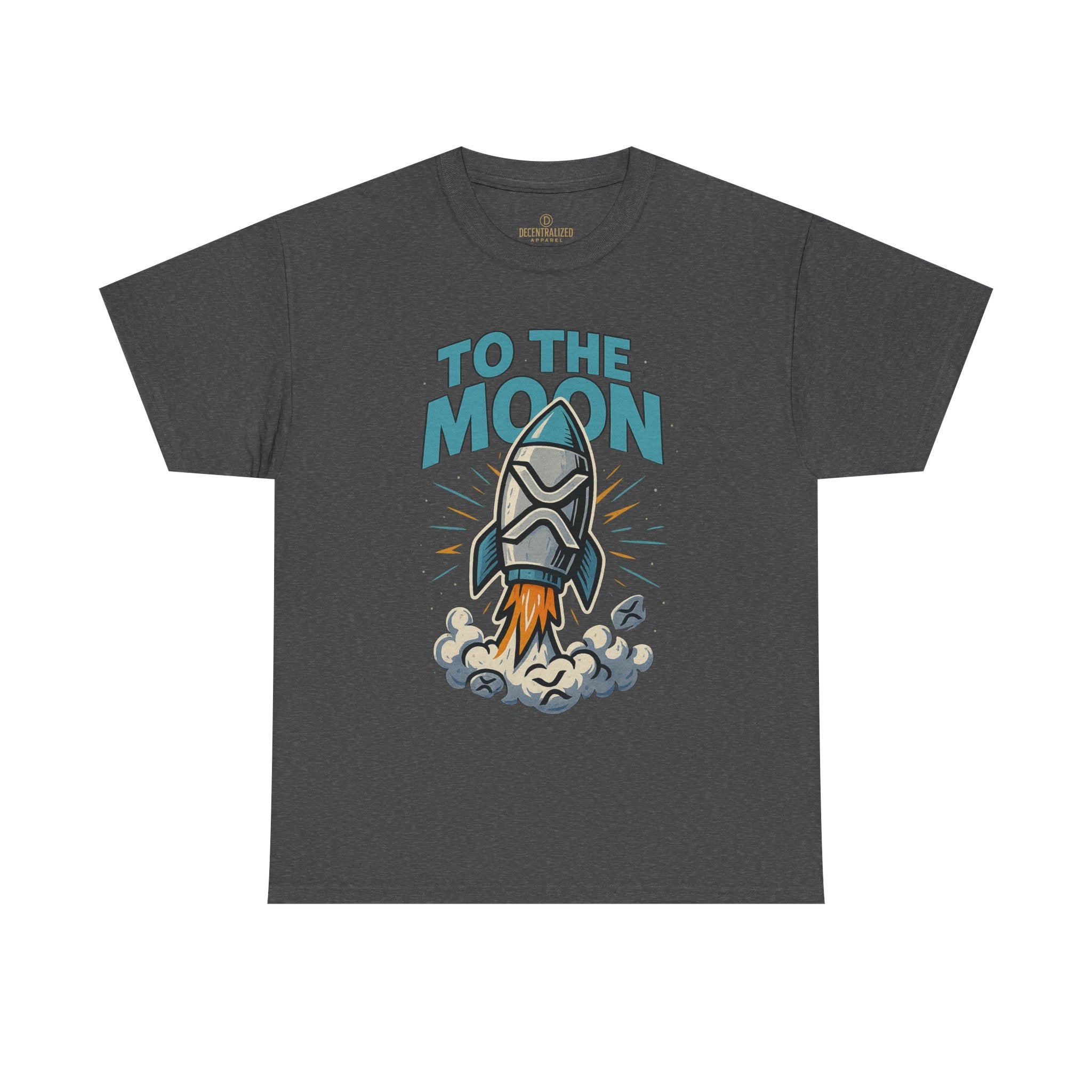 To The Moon Rocket T-Shirt — Space Graphic Tee for Crypto & Space Enthusiasts